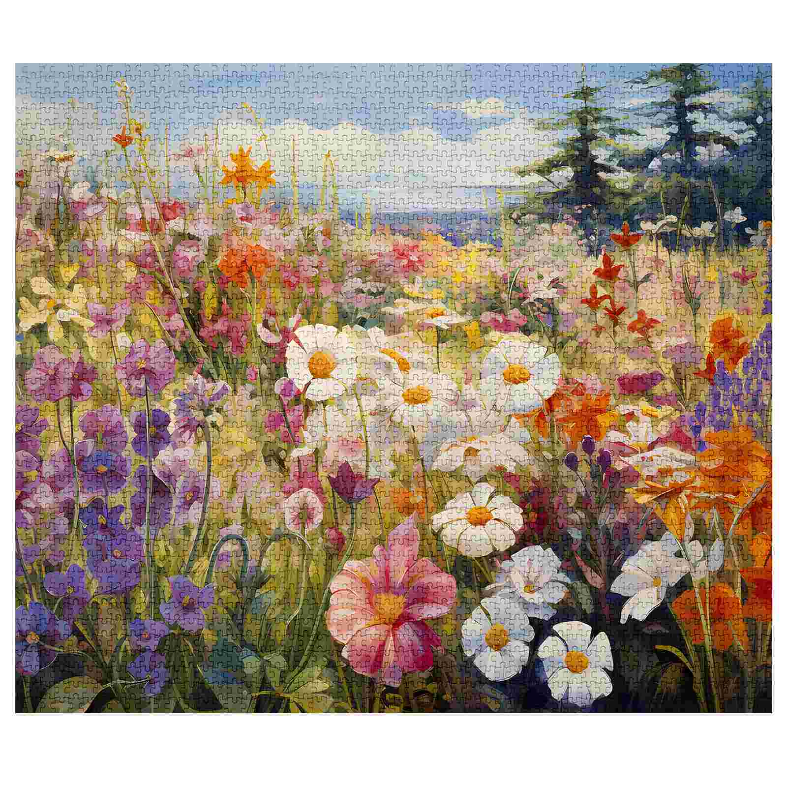 tucocoo-colorful-wildflowers-puzzle-1000-teile-blumenwiese image 2