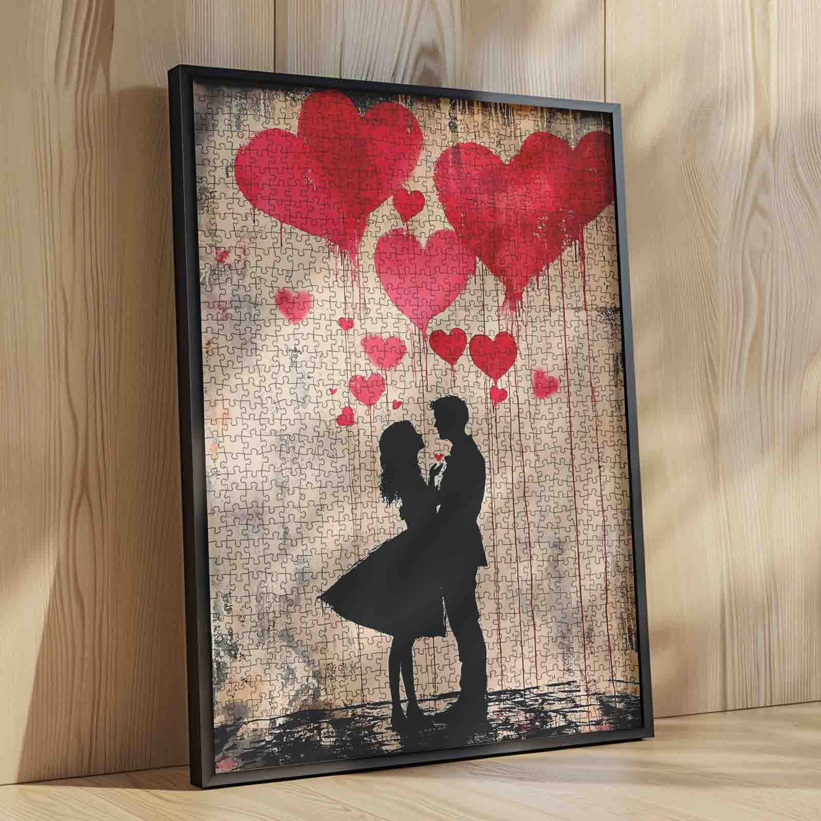 tucocoo-graffiti-lovers-silhouette-puzzle-1000-teile-liebe image 4