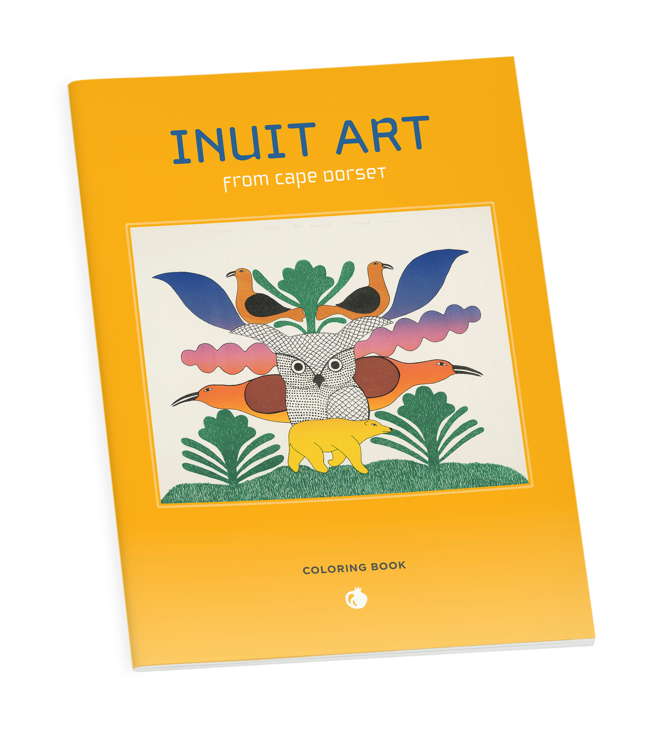 pomegranate-inuit-art-from-kinngait-ausmalbuch-tiere-v-gel image 1