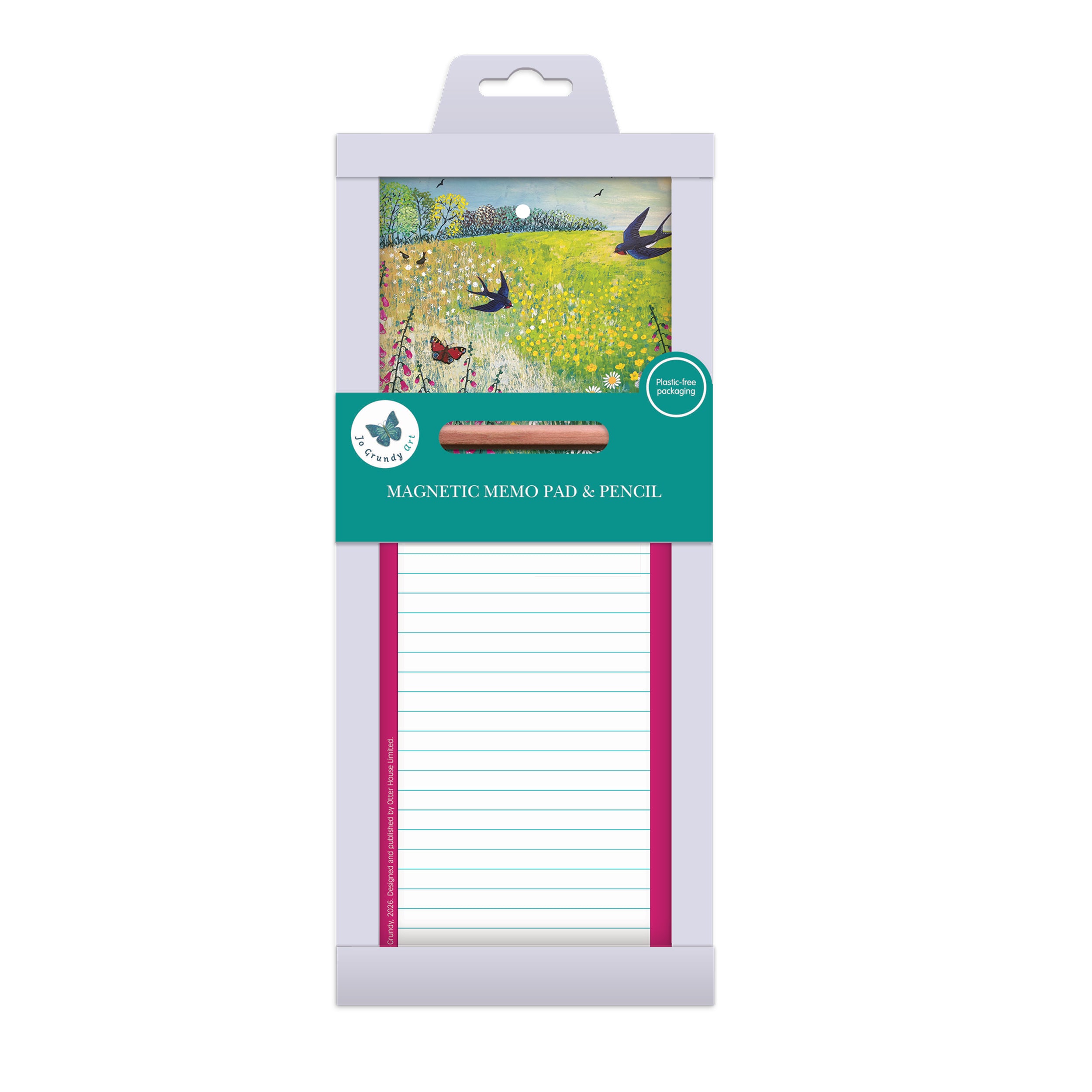 otter-house-jo-grundy-magnet-memo-block-schmetterlinge image 2