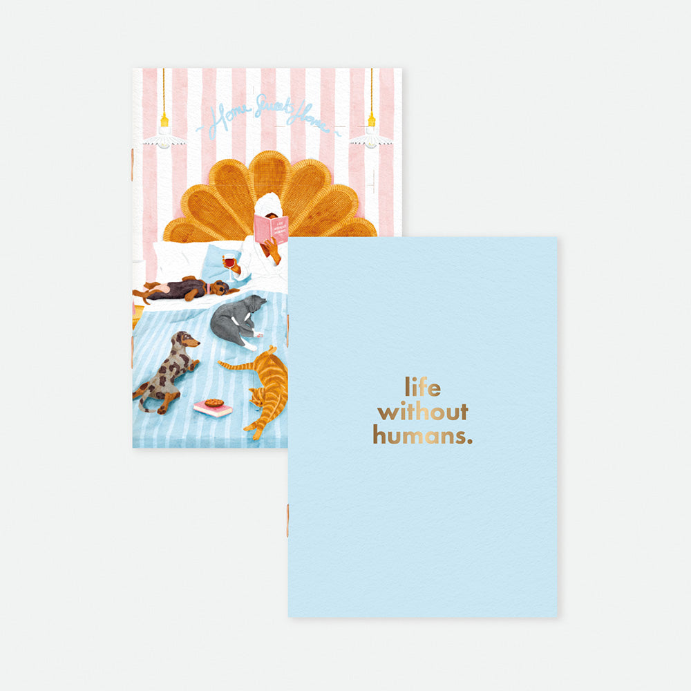 all-the-ways-to-say-without-humans-notizbuch-a6-2er-blanko image 1
