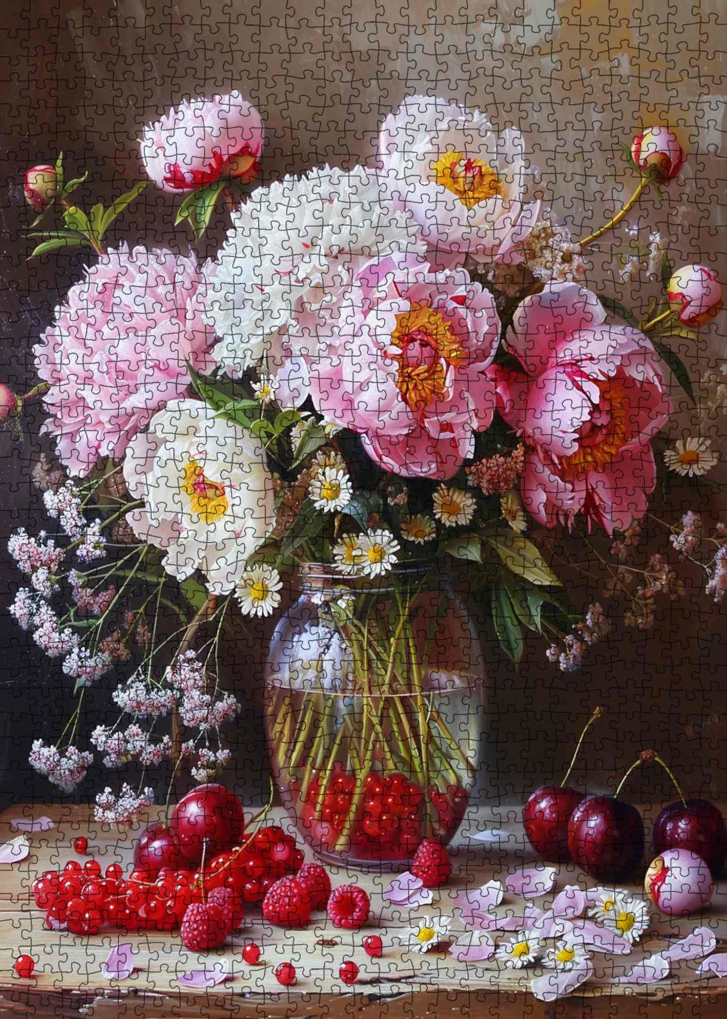 tucocoo-peony-still-life-jigsaw-puzzle-1000-teile-blumen image 2