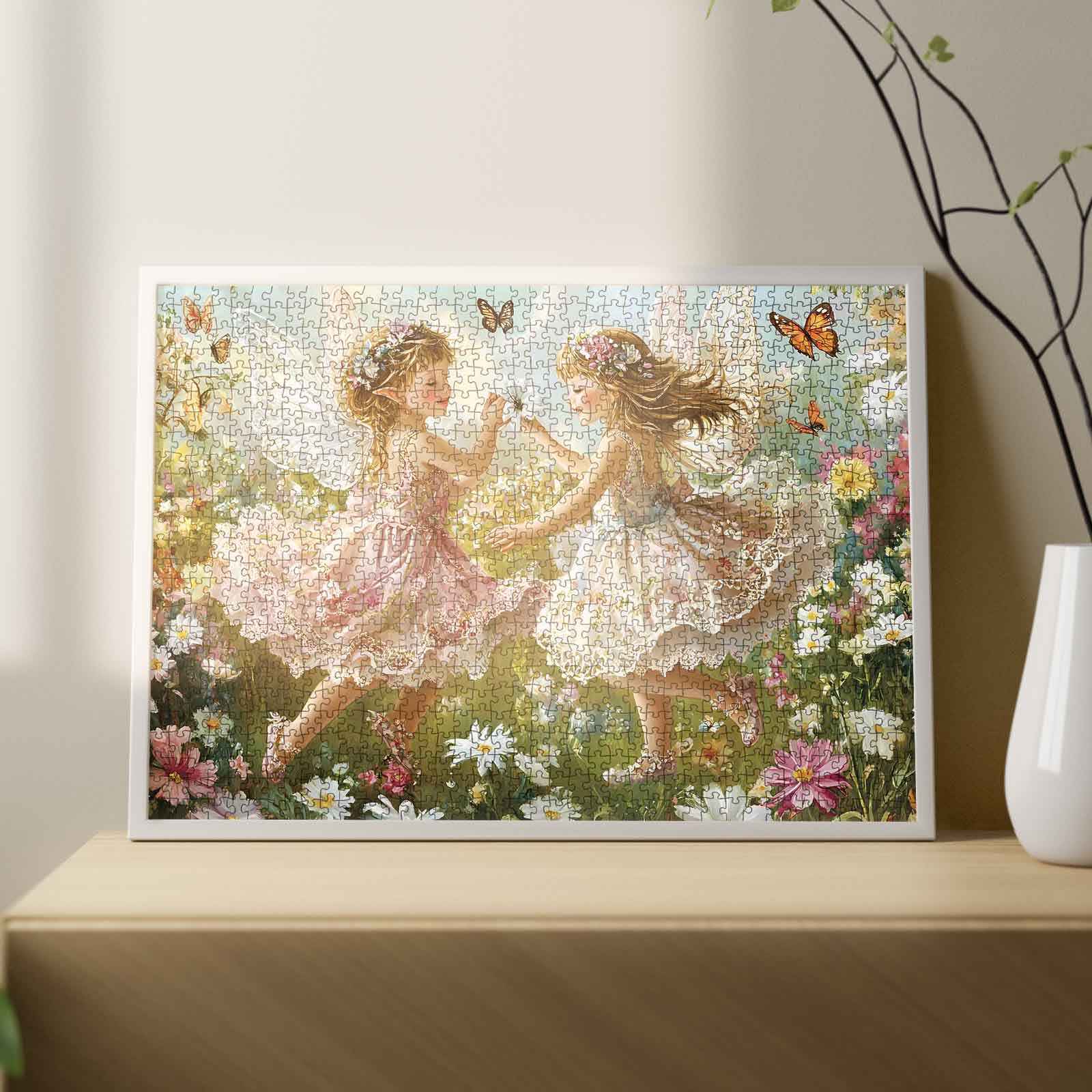 tucocoo-fairy-girls-dancing-flower-field-puzzle-1000-teile image 3