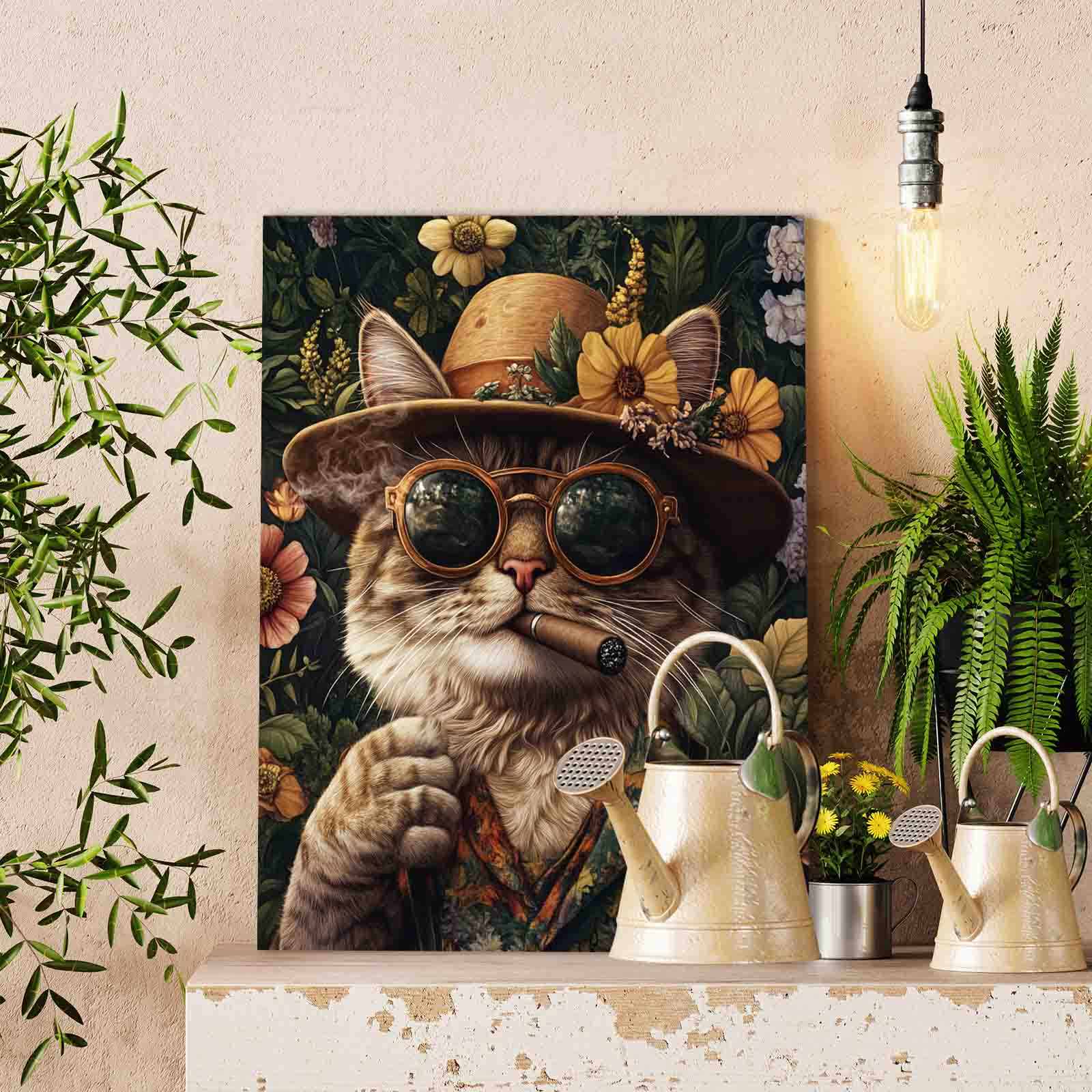 tucocoo-paint-by-numbers-malen-nach-zahlen-katze-im-garten-40x50-ohne-rahmen image 2
