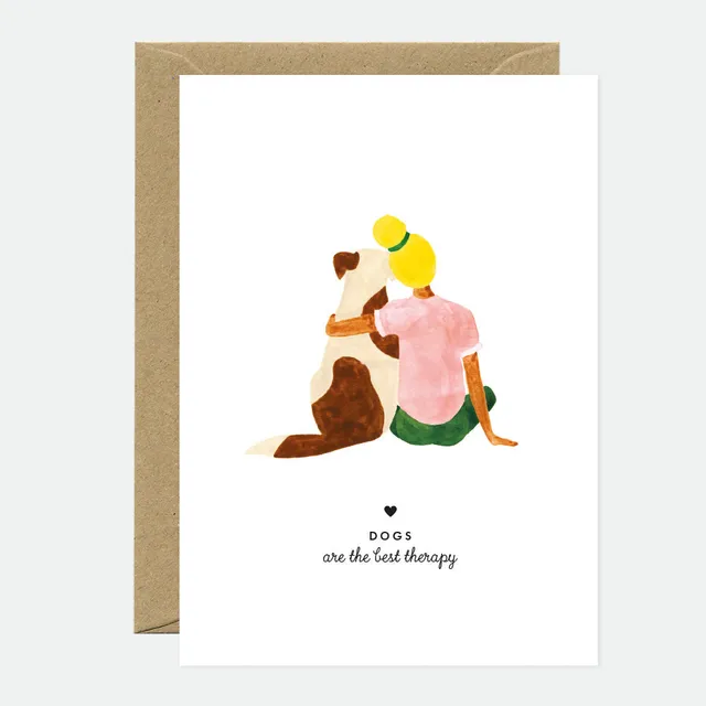 all-the-ways-to-say-dog-therapy-gru-karte-a6-hundemotiv image 1