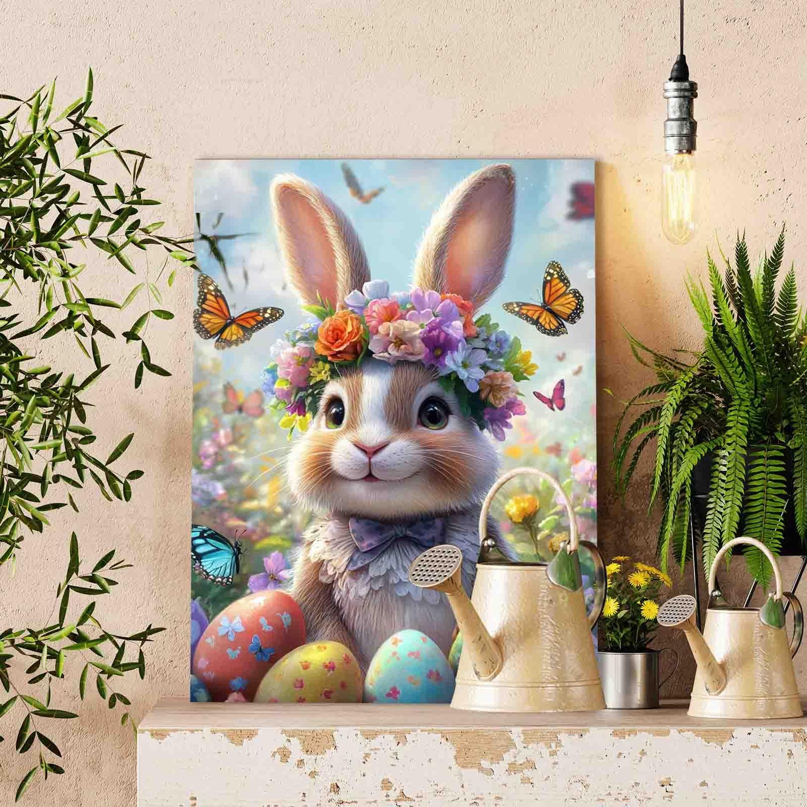 tucocoo-easter-bunny-garden-malen-nach-zahlen-hase-40x50-ohne-rahmen image 2