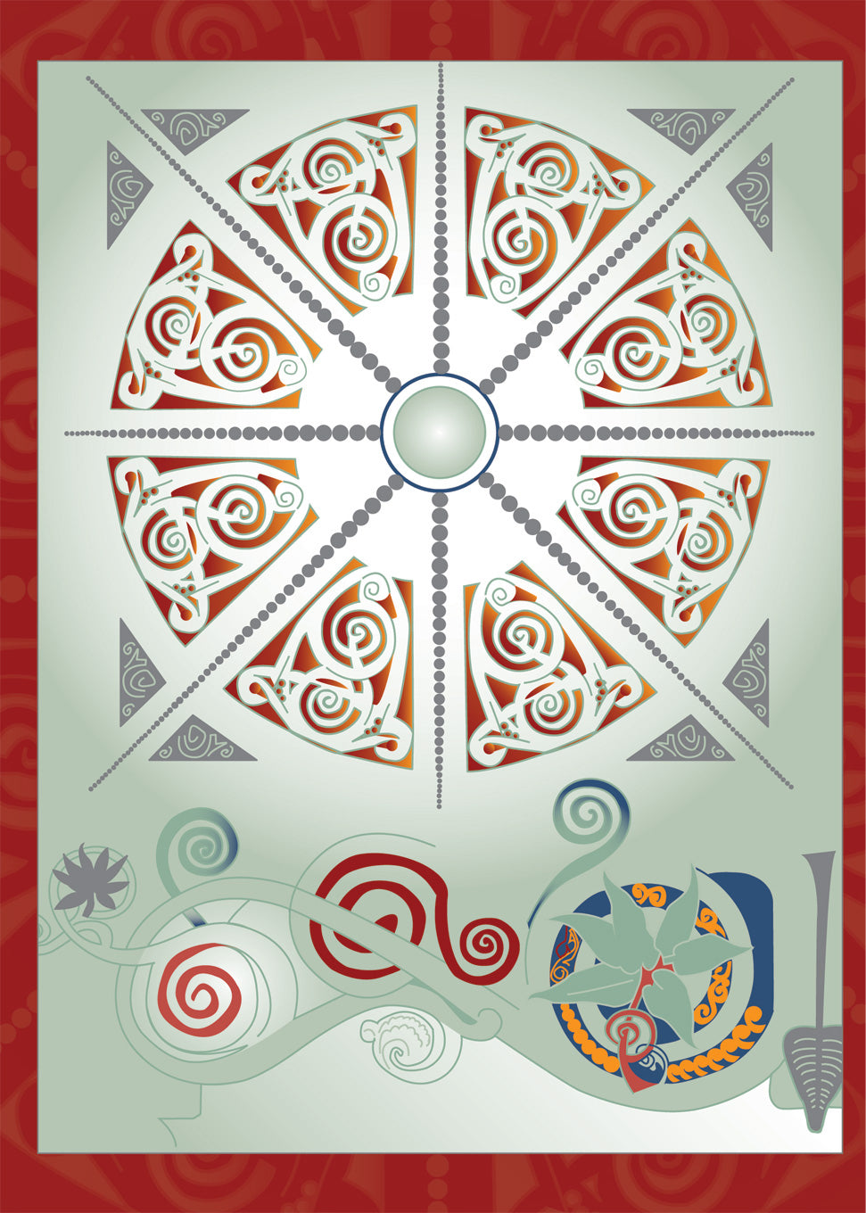 pomegranate-louis-sullivan-kartenbox-ornament-gru-karten image 3