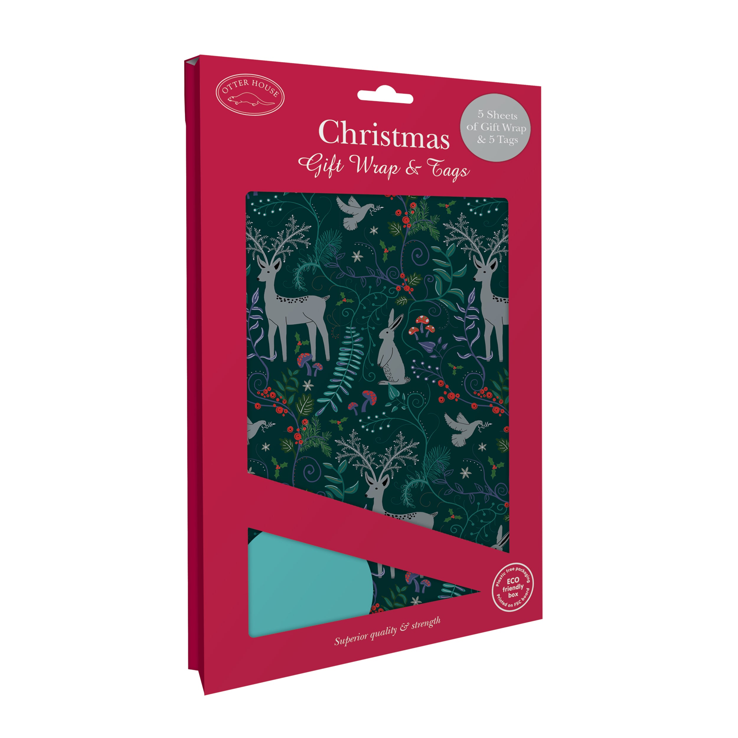 otter-house-festive-woodland-geschenkpapier-5-b-gen-tags image 5