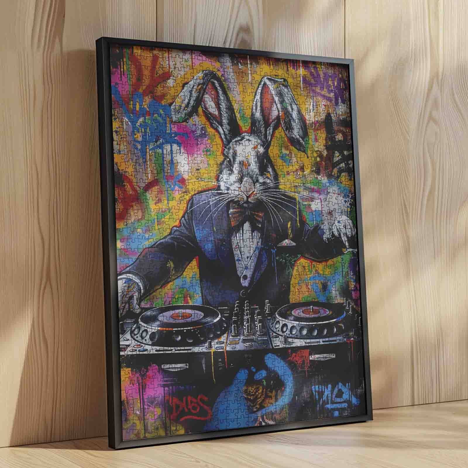 tucocoo-dj-rabbit-graffiti-puzzle-1000-teile-hase image 4