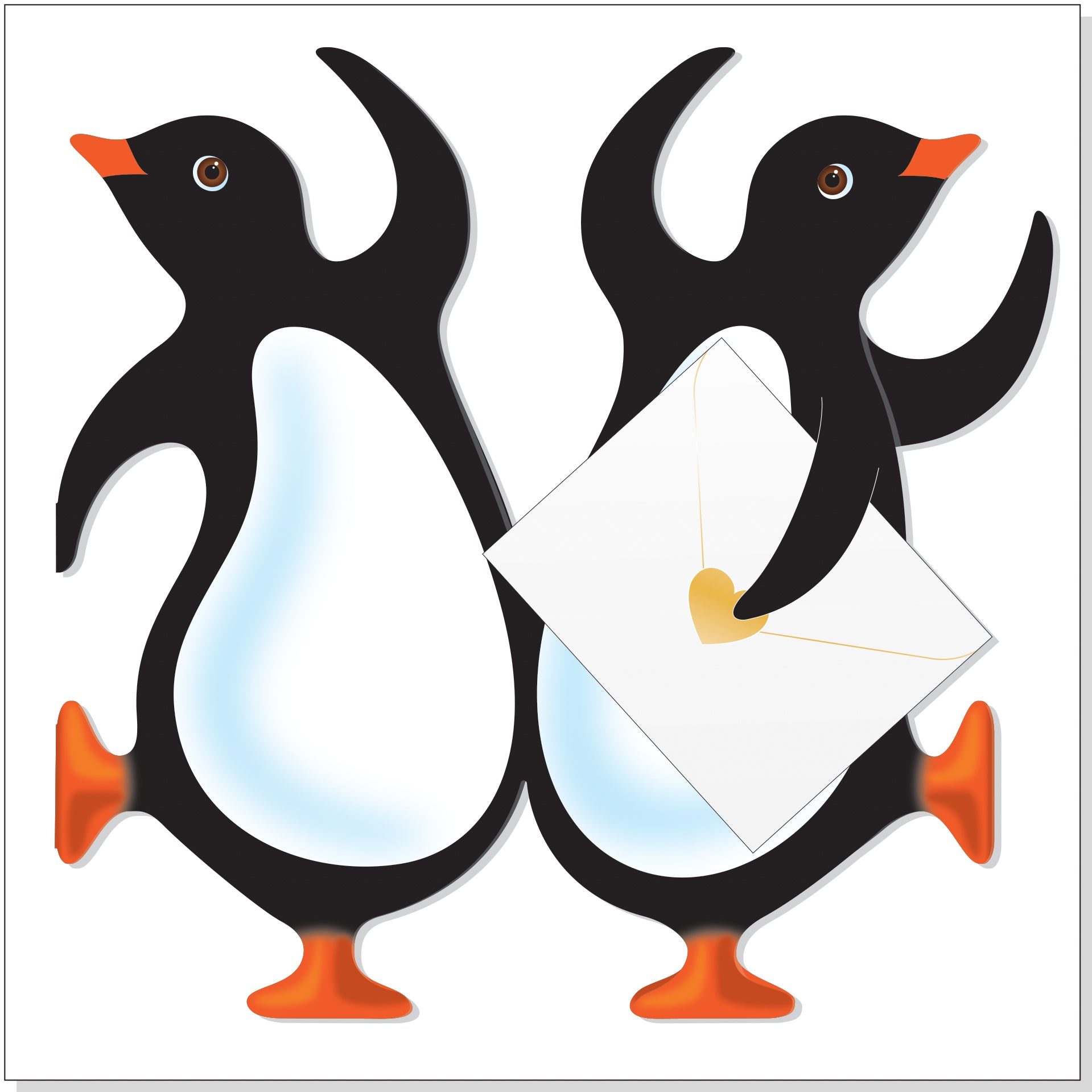 otter-house-party-penguins-tierkarte-pinguin-3d image 1