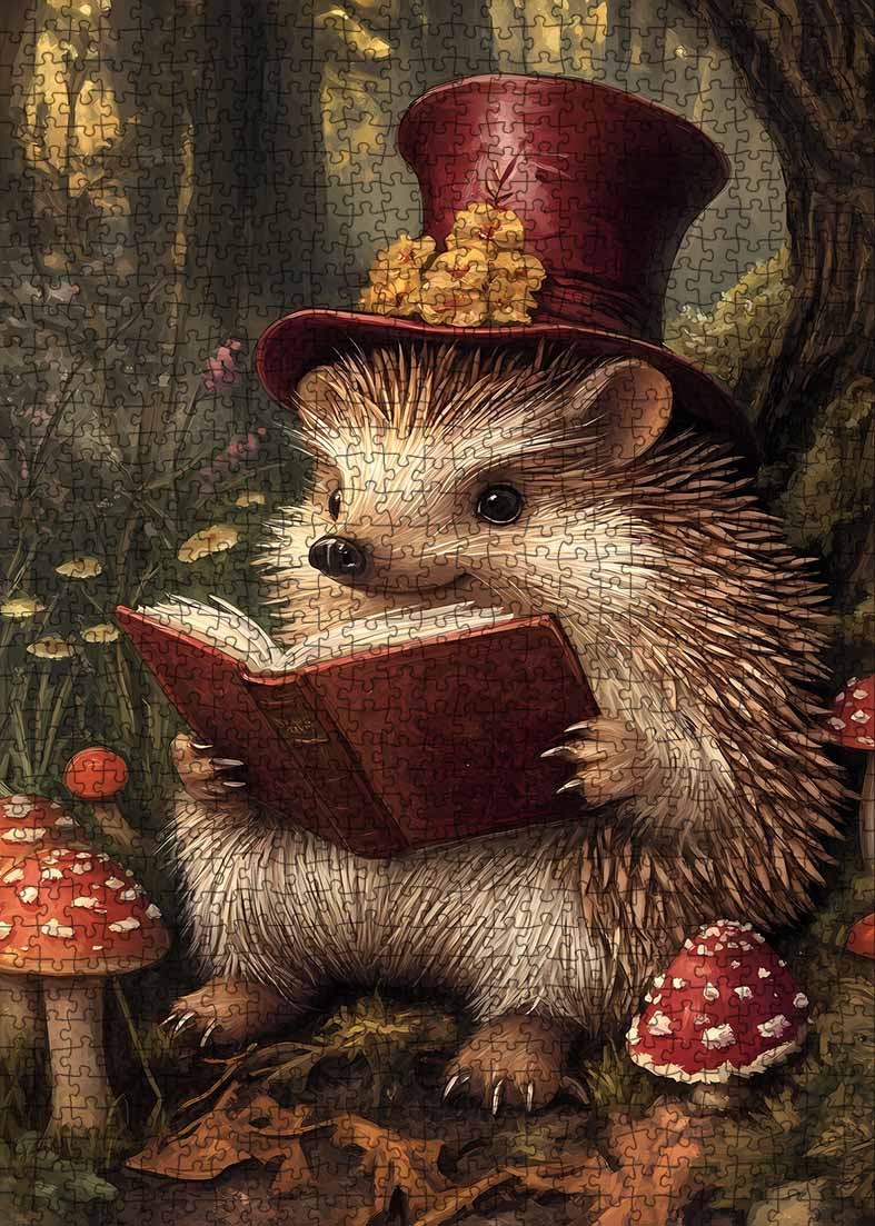 tucocoo-hedgehog-s-tale-puzzle-1000-teile-igel-wald image 2