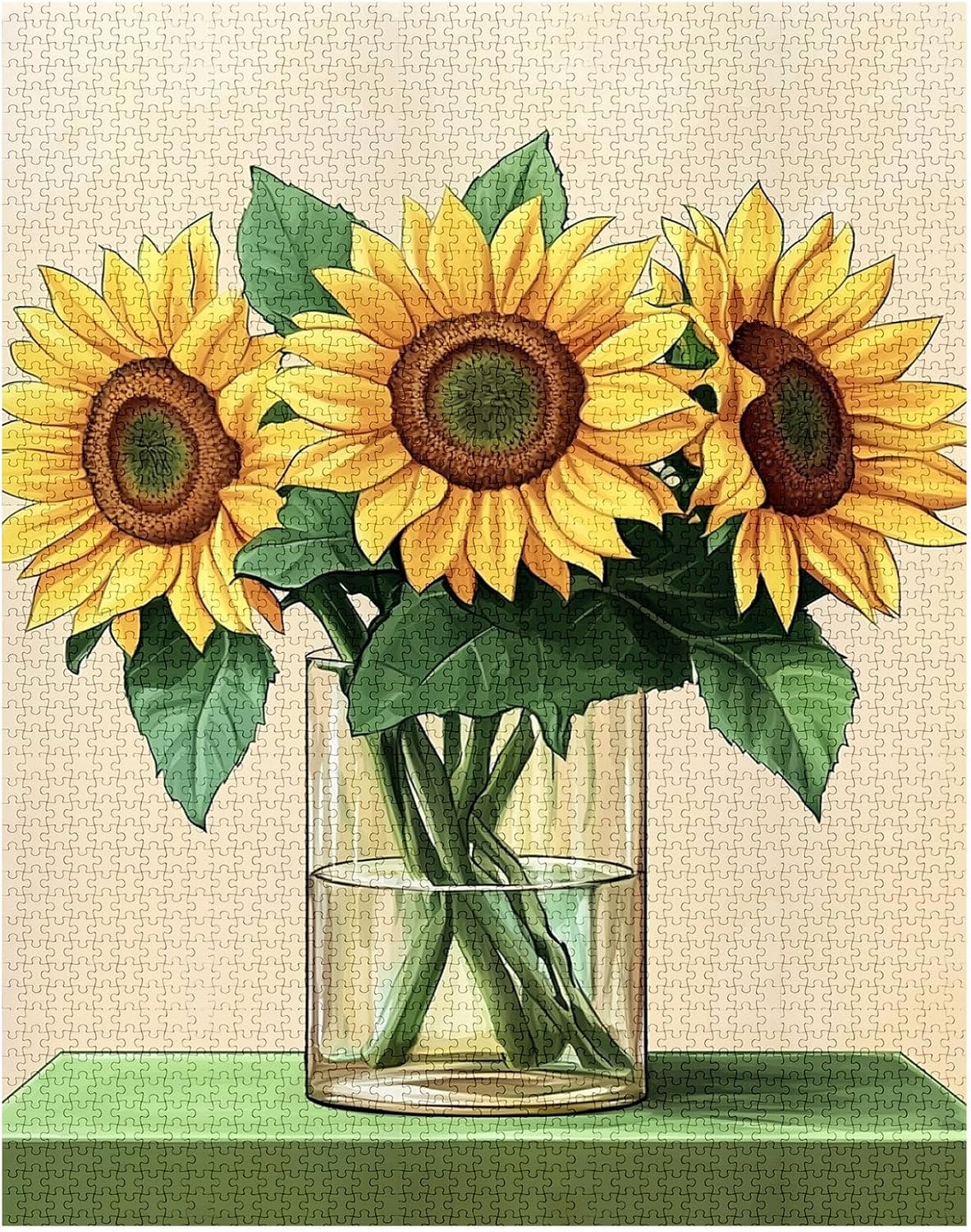 tucocoo-sonnenblumen-vase-puzzle-1000-teile-retro image 2