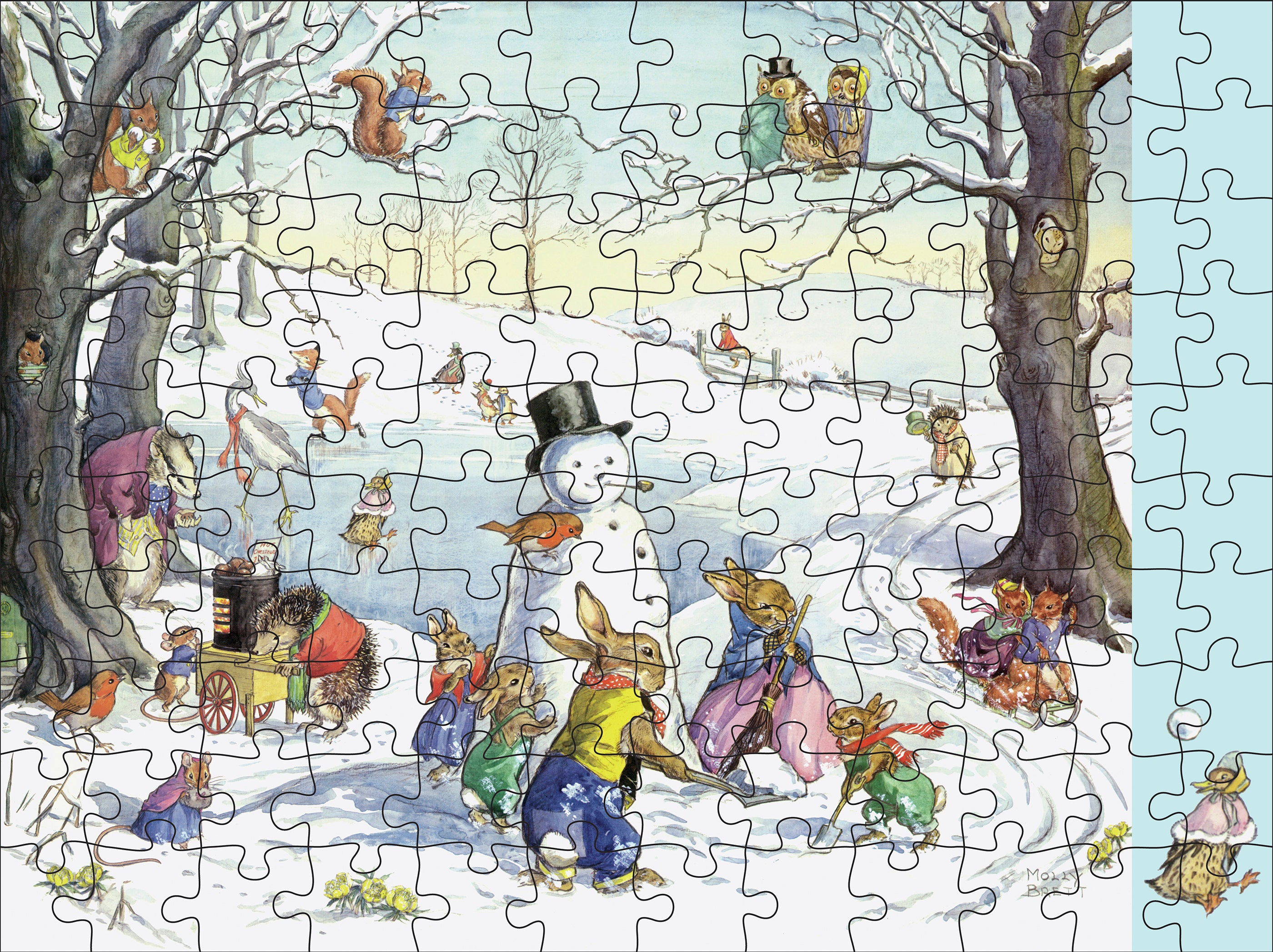 pomegranate-molly-brett-woodland-adventures-puzzle-120-teile image 5