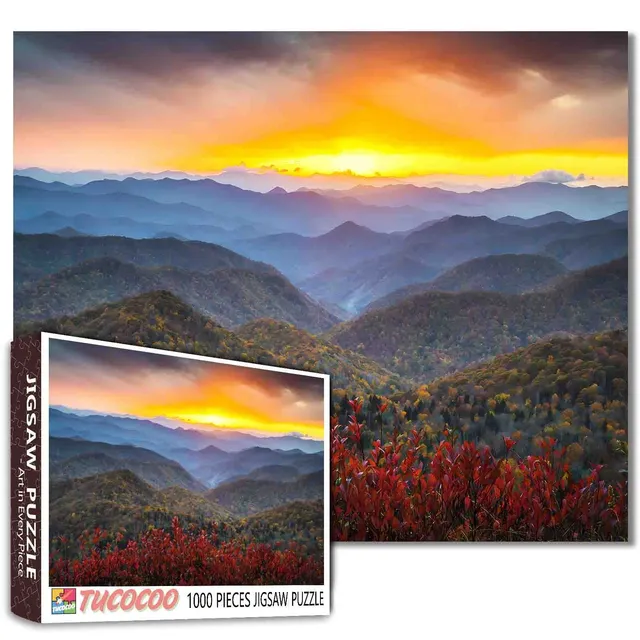 tucocoo-layered-mountain-views-puzzle-1000-teile-landschaft image 1