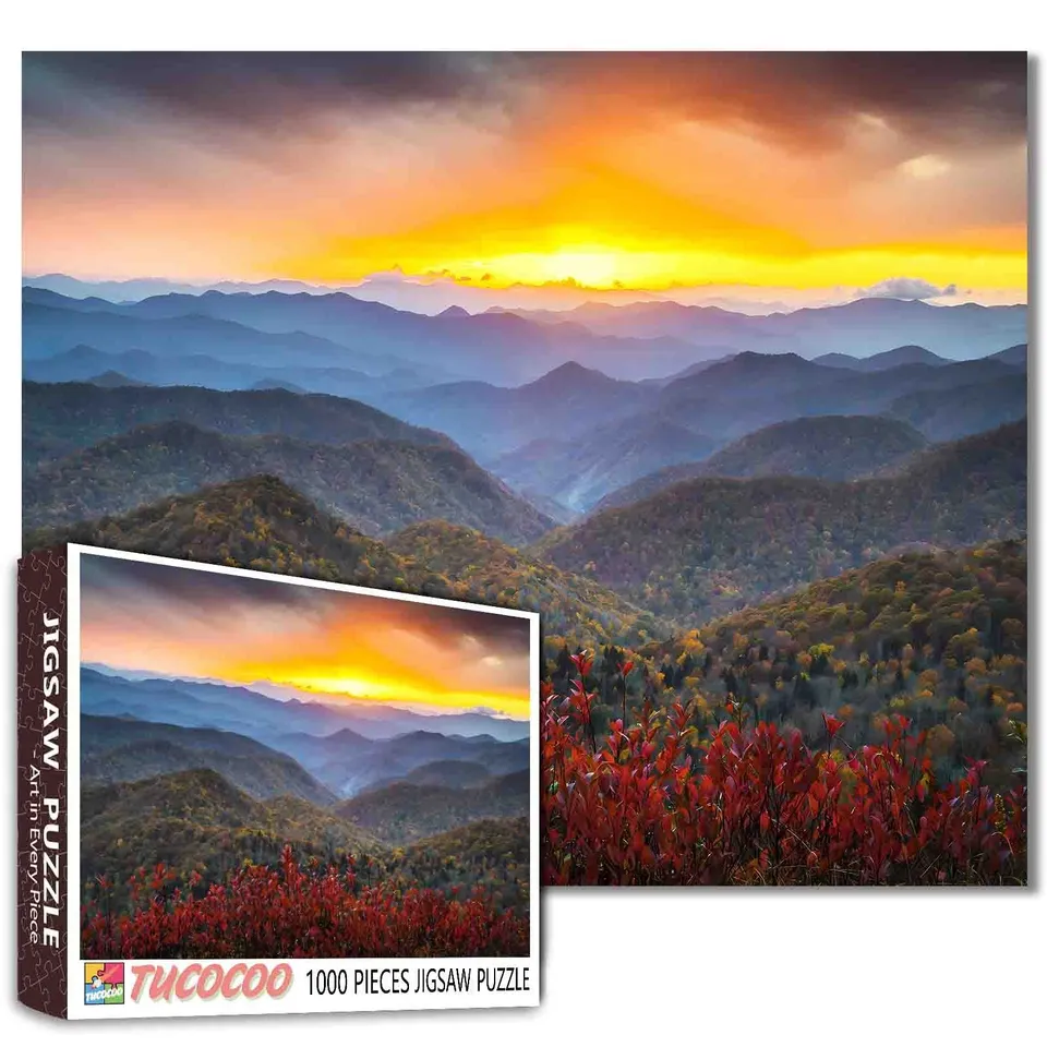 tucocoo-layered-mountain-views-puzzle-1000-teile-landschaft image 1