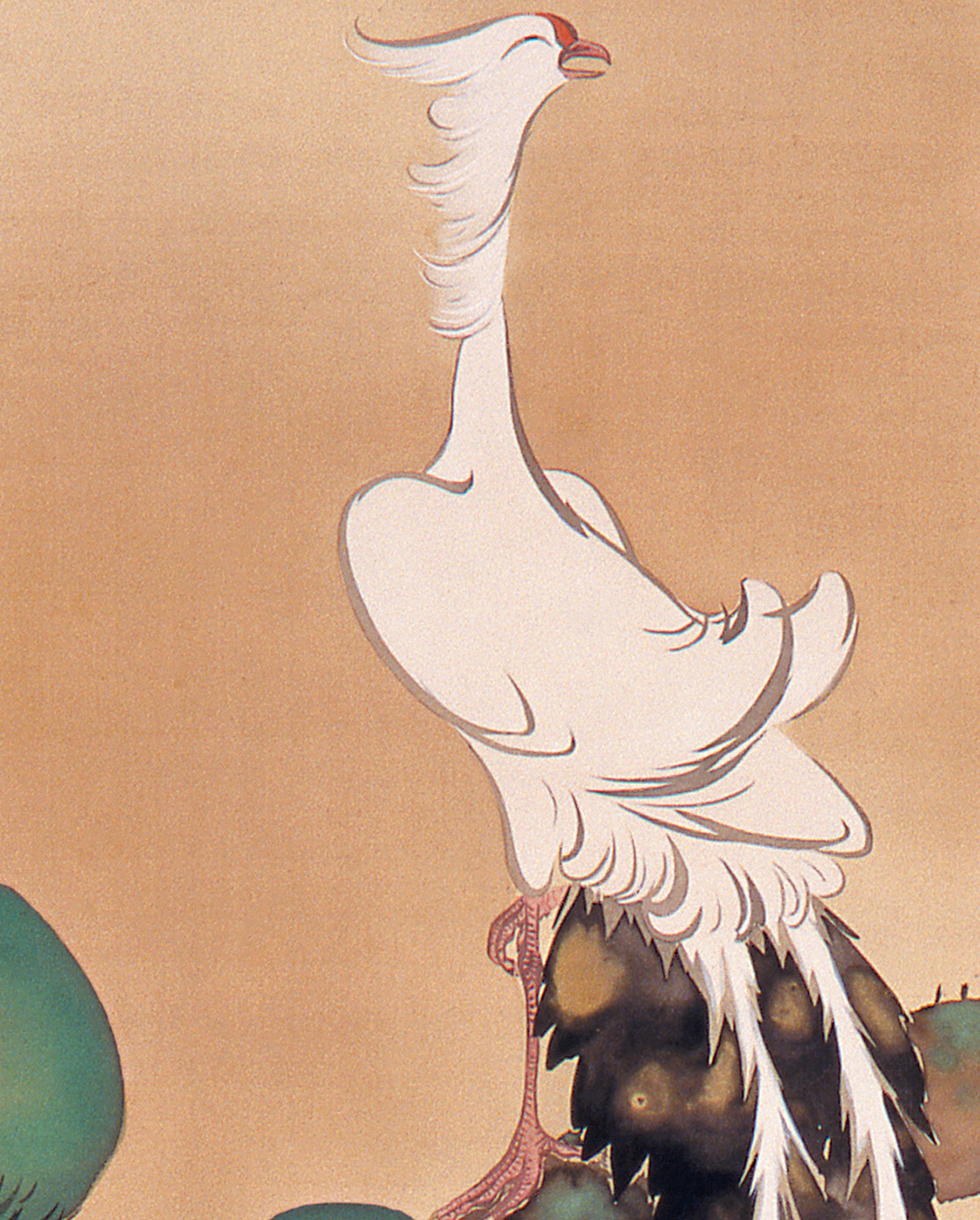 pomegranate-kamisaka-sekka-white-phoenix-lesezeichen-vogel image 2