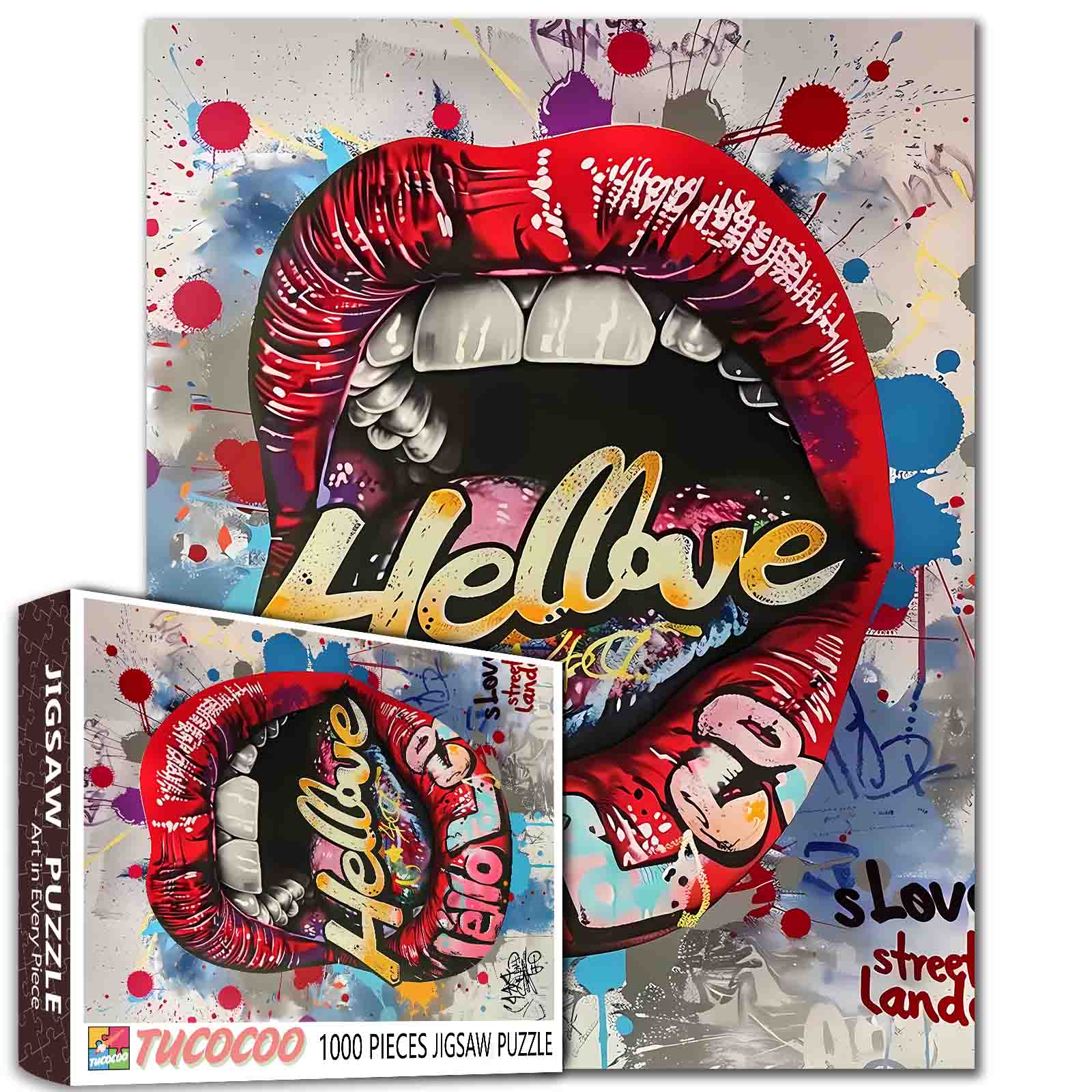 tucocoo-bold-graffiti-lips-puzzle-1000-teile-lippen image 1