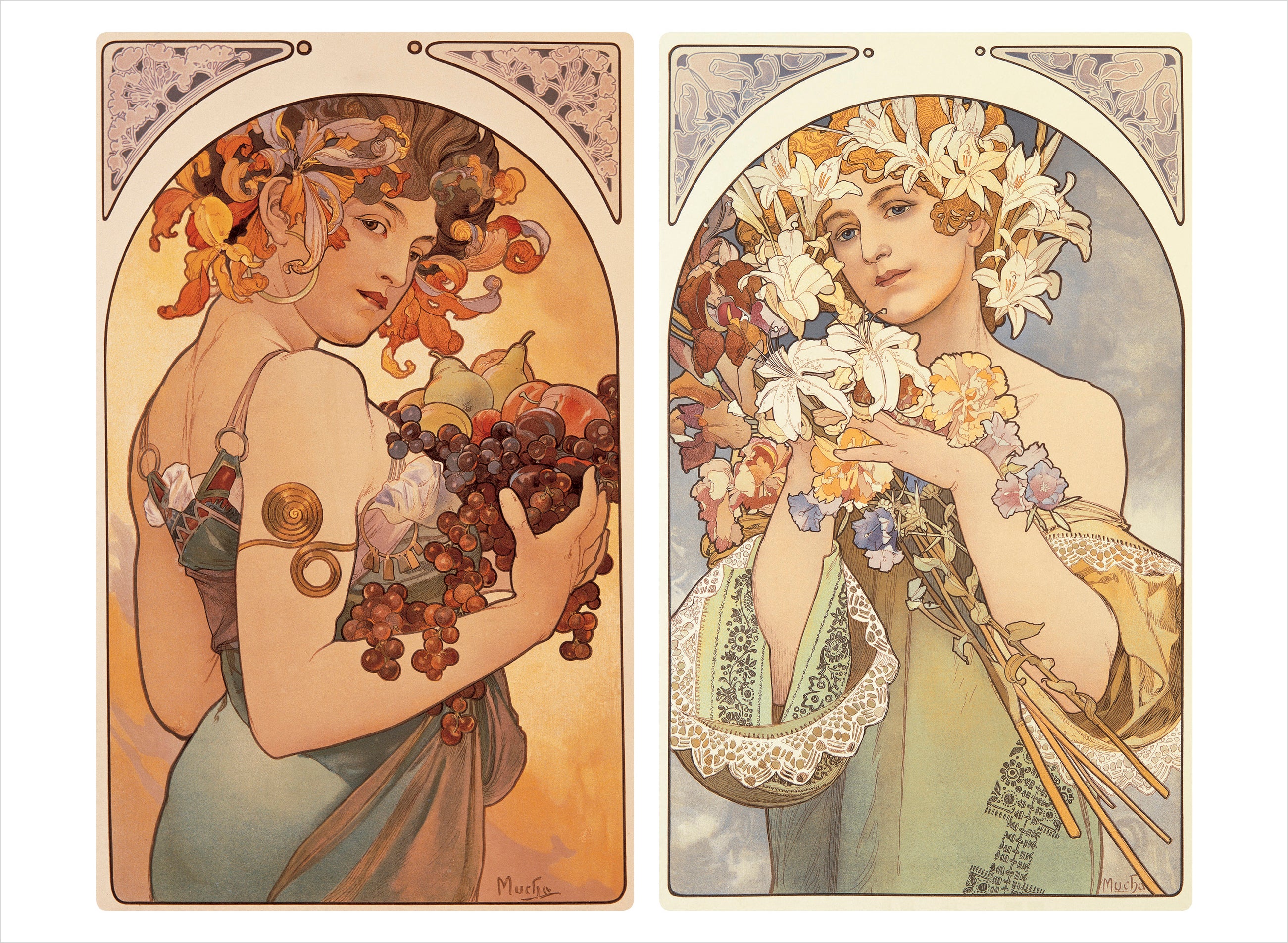 pomegranate-alphonse-mucha-postkartenbuch-30-postkarten image 4