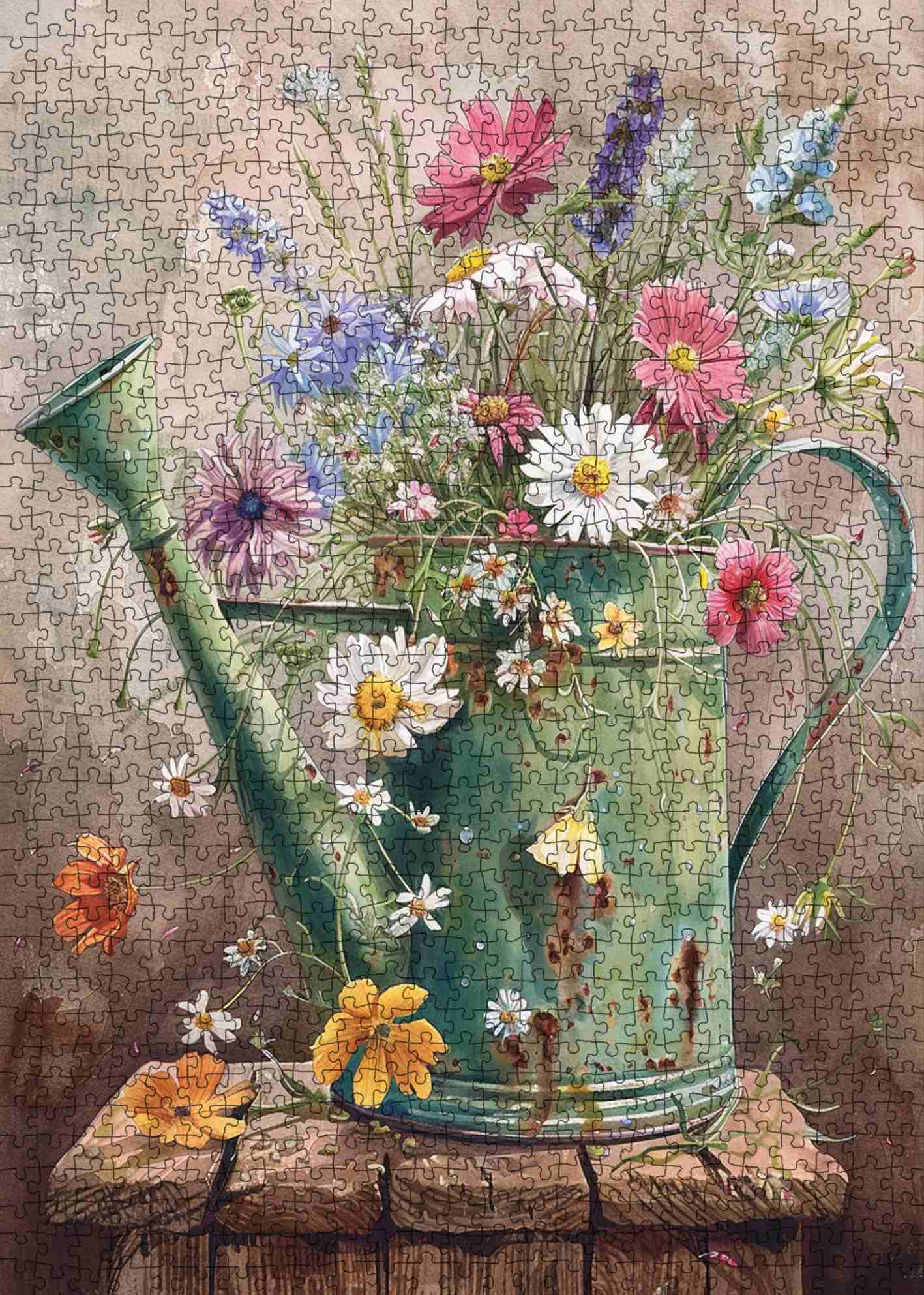 tucocoo-wildflower-watering-can-puzzle-1000-teile-blumen image 2