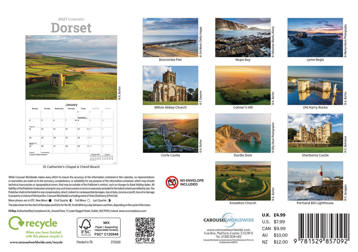 otter-house-dorset-a5-kalender-2027-regional-fotokalender image 2
