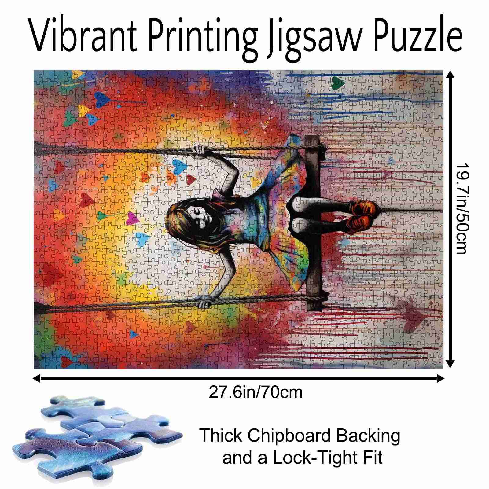 tucocoo-little-girl-swing-street-pop-art-puzzle-1000-teile image 5