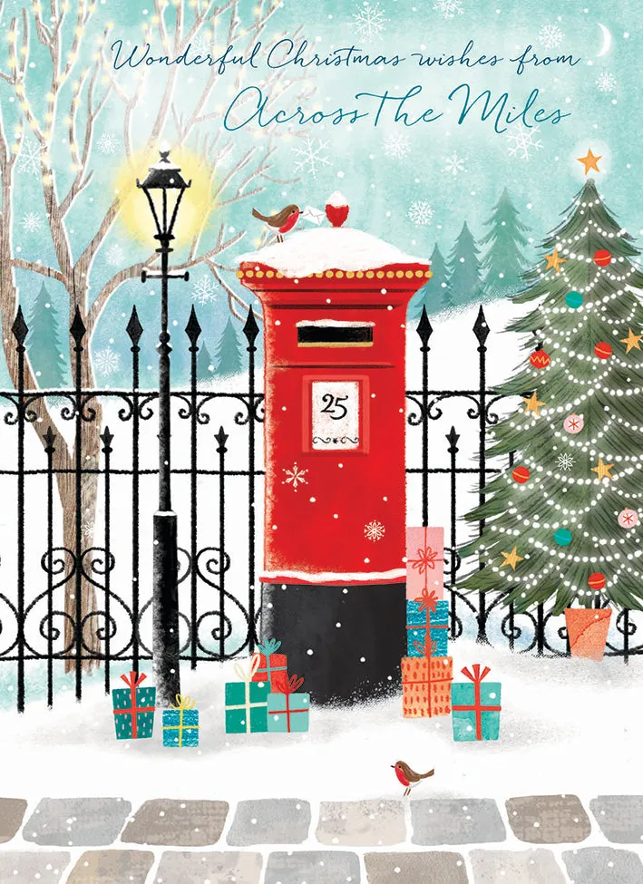 otter-house-christmas-across-the-miles-weihnachtskarte-postbox-einzeln image 1