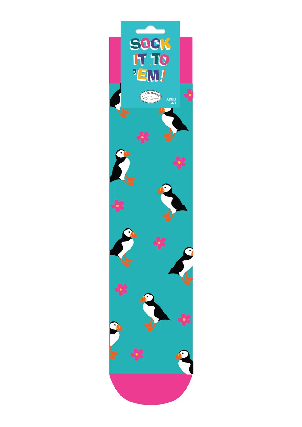 otter-house-socks-puffins-socken-papageitaucher-1-paar image 1
