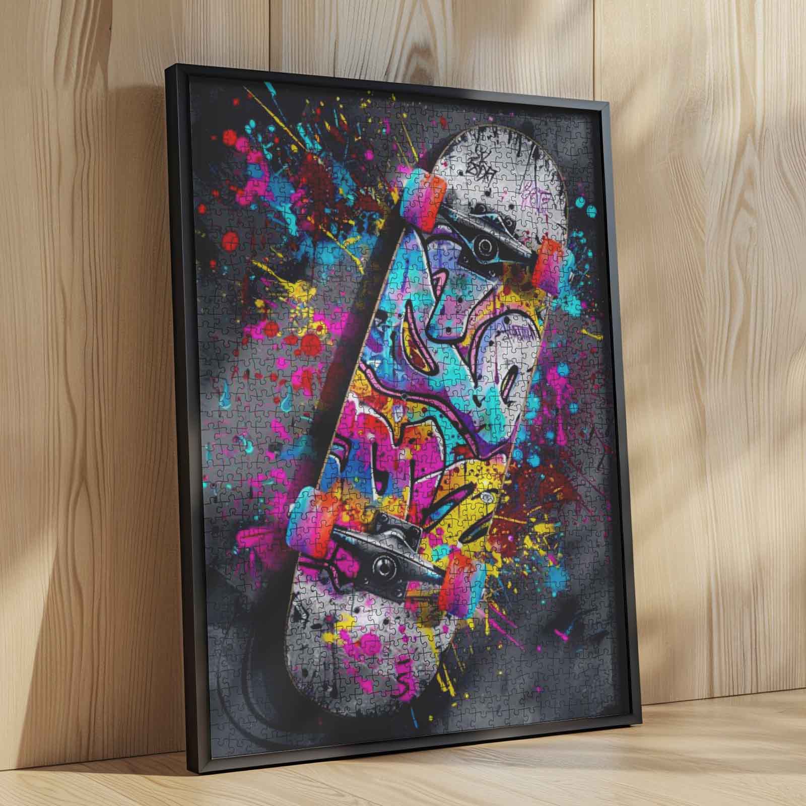tucocoo-jigsaw-puzzles-graffiti-skateboard-puzzle-1000-teile-neon image 4