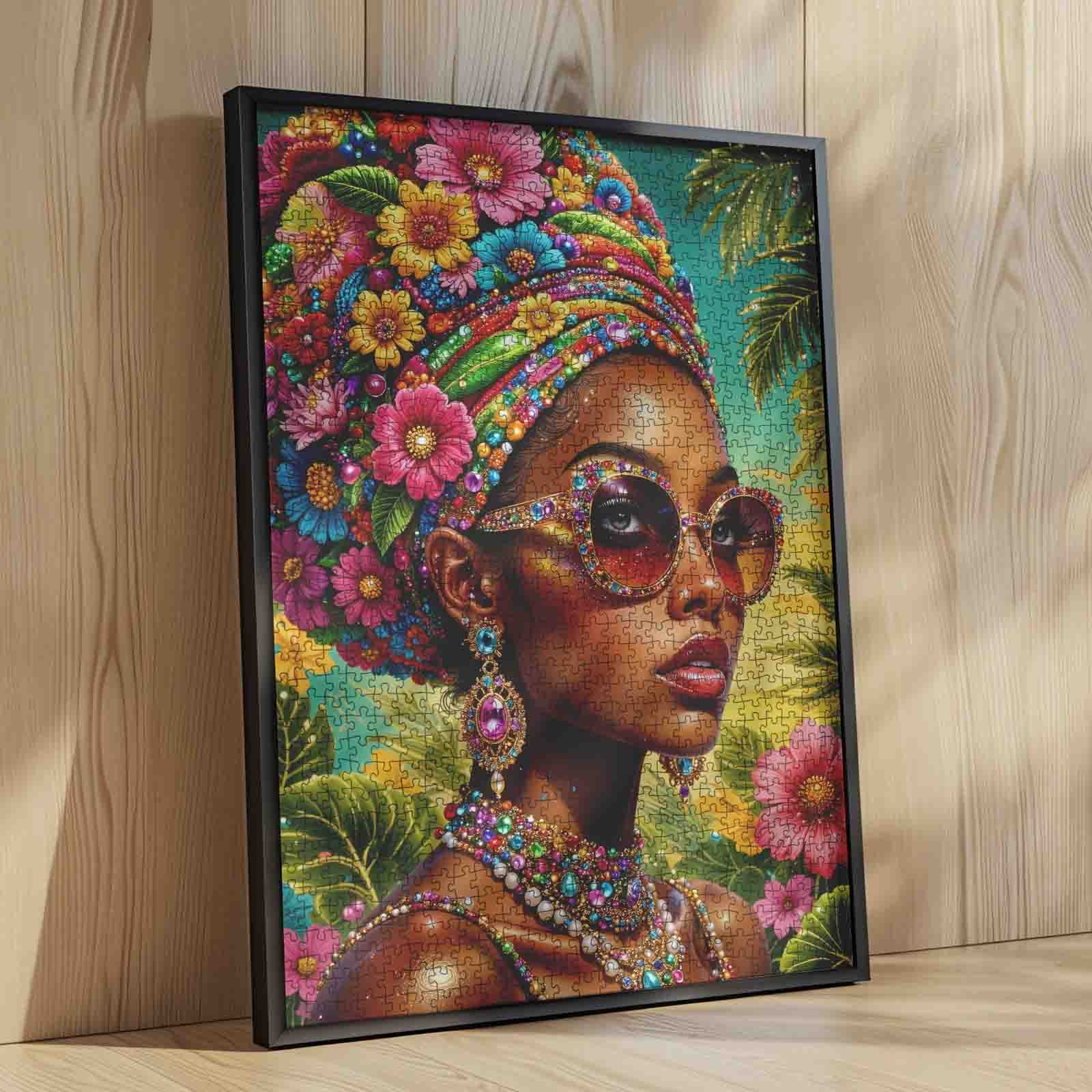 tucocoo-floral-afro-beauty-sonnenbrille-puzzle-1000-teile image 4