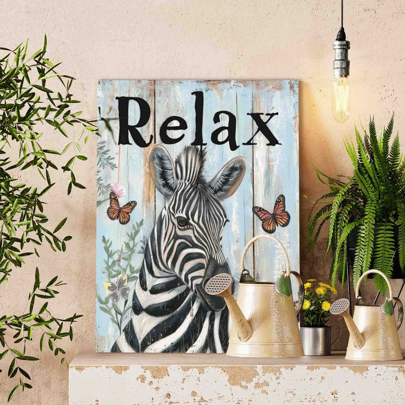 tucocoo-relaxing-zebra-garden-malen-nach-zahlen-ohne-rahmen-40x50-cm image 2