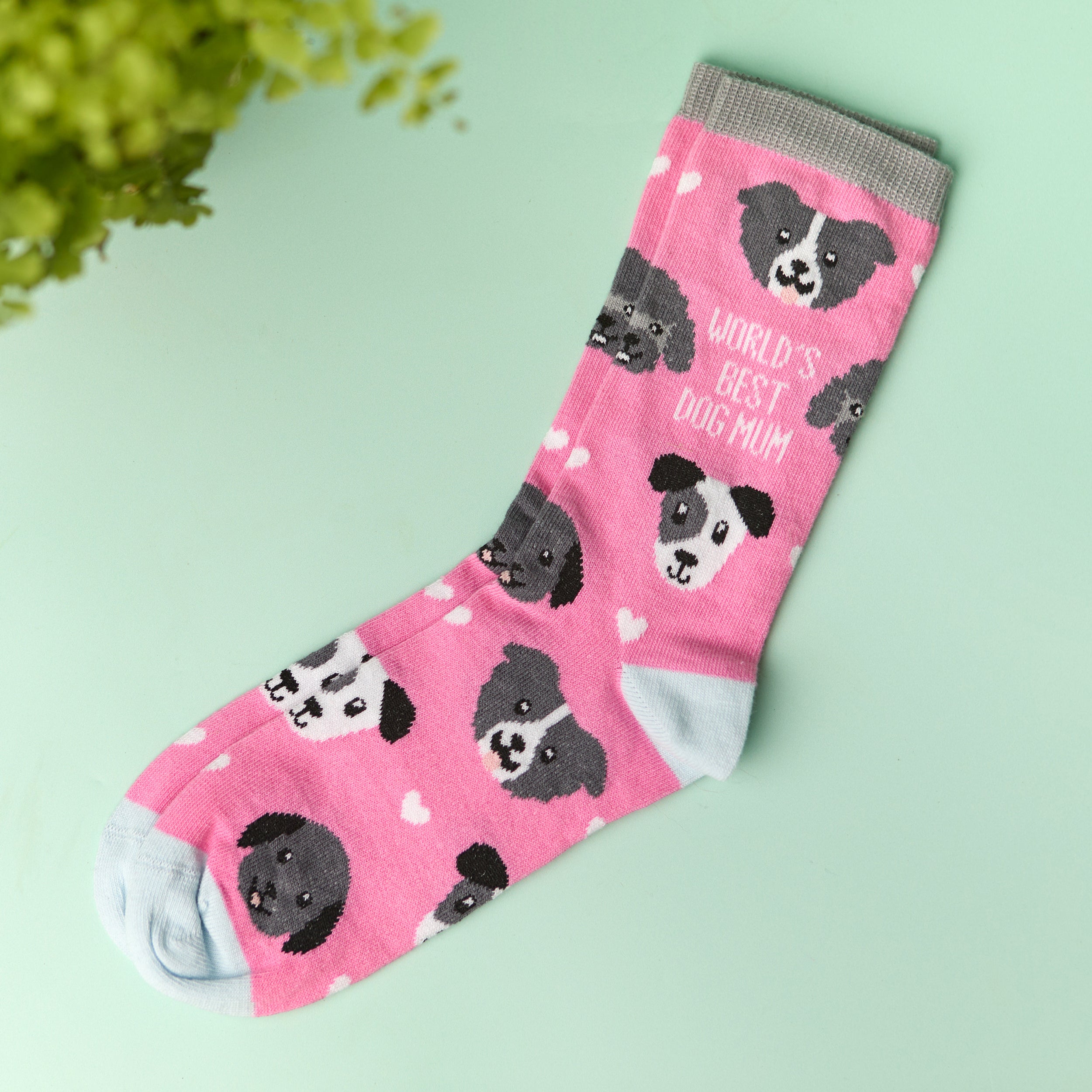 otter-house-world-s-best-dog-mum-socken-1-paar-hundemotiv image 2