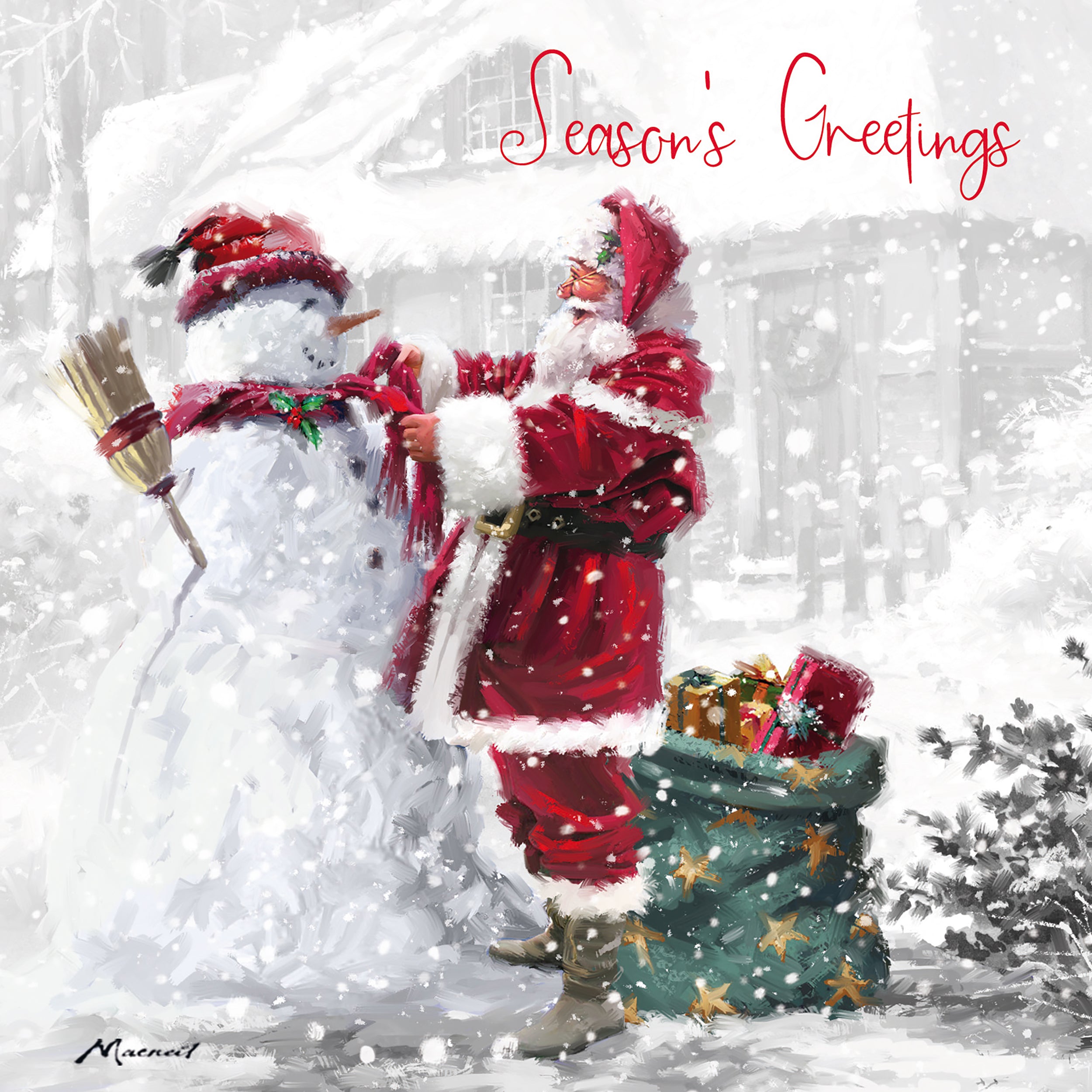 otter-house-santa-claus-weihnachtskarten-sortiert image 3