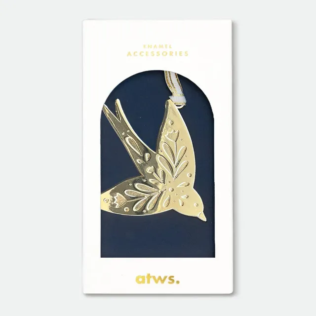 all-the-ways-to-say-christmas-ornaments-swallow-anh-nger-gold-emaille image 1