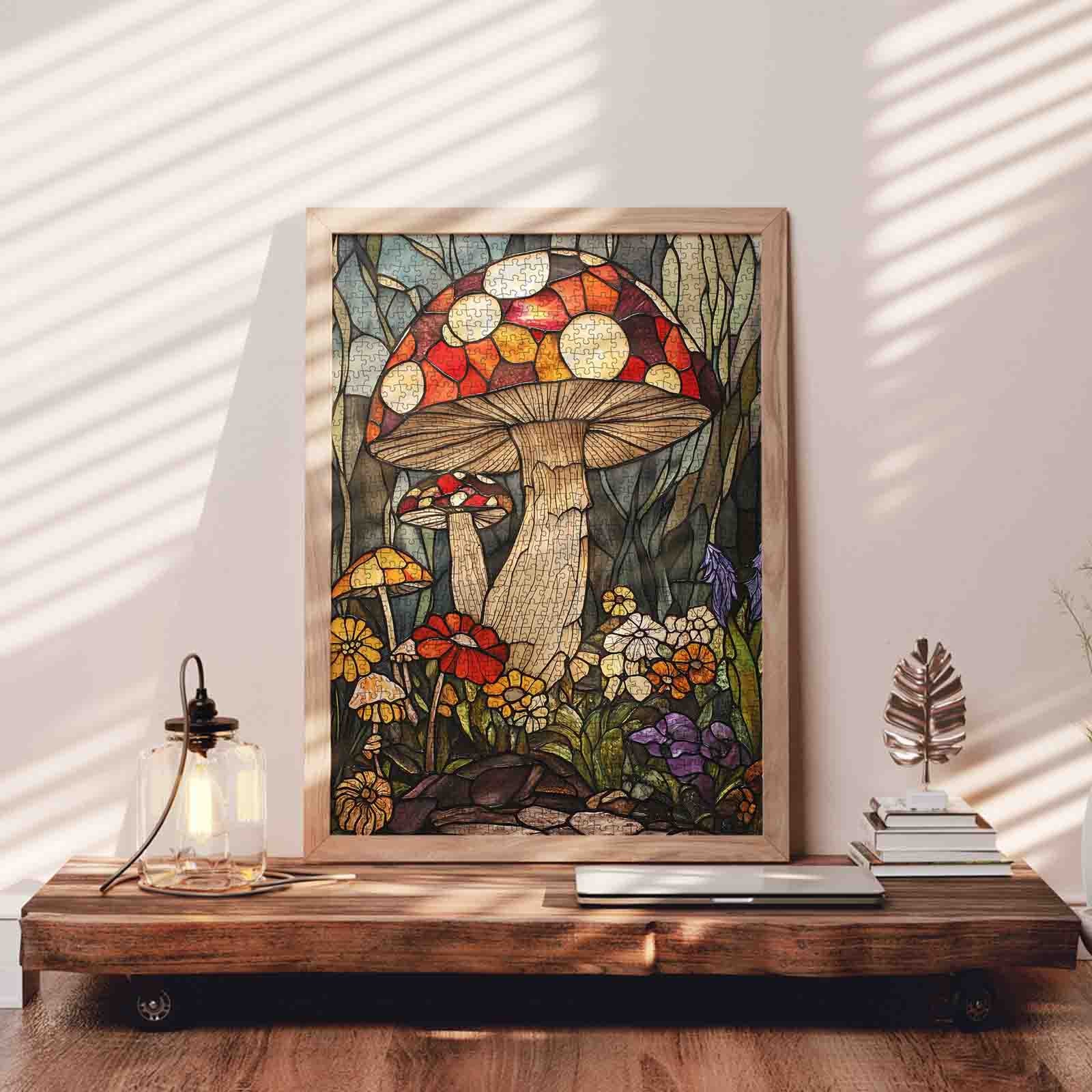tucocoo-colorful-forest-mushroom-puzzle-1000-teile-pilze image 3
