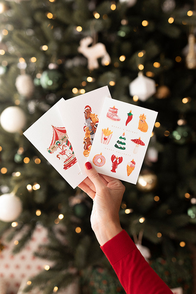all-the-ways-to-say-ornaments-weihnachtskarte-a6-goldfolie image 2