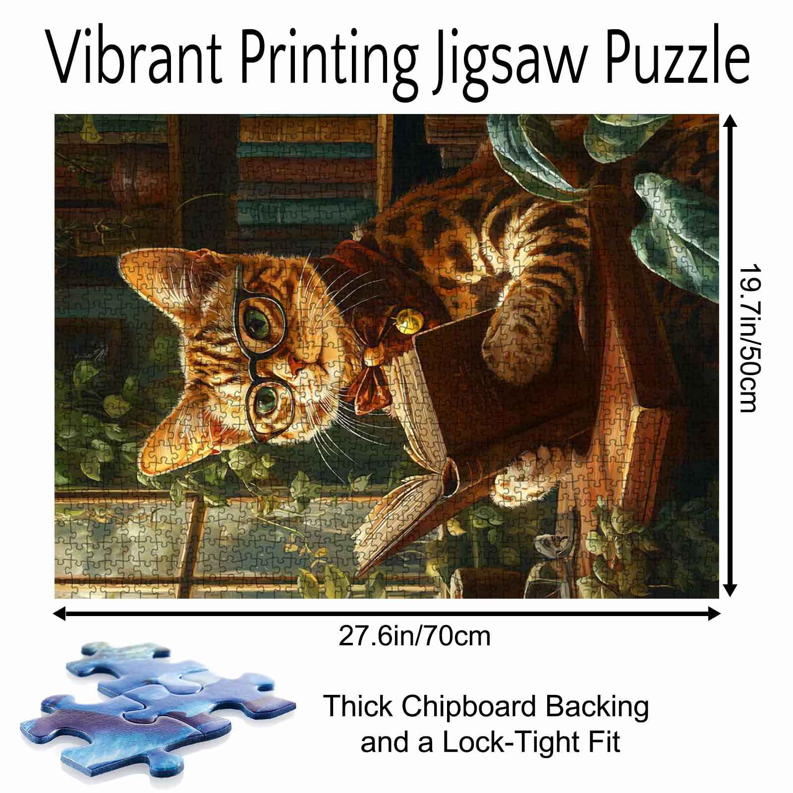tucocoo-smart-cat-reading-puzzle-1000-teile-katze image 5
