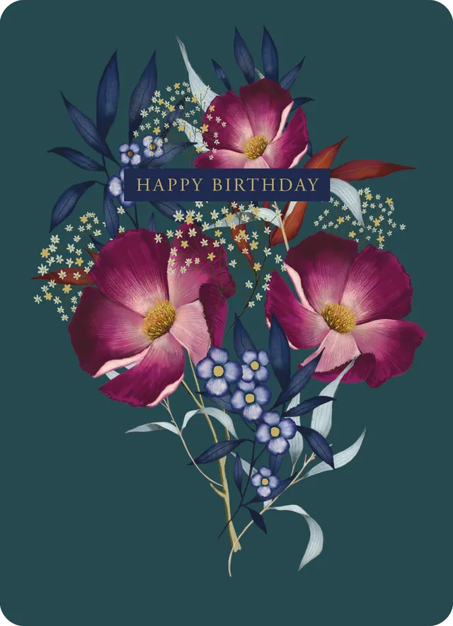 otter-house-botanical-blooms-karte-pink-blues-blumen image 1