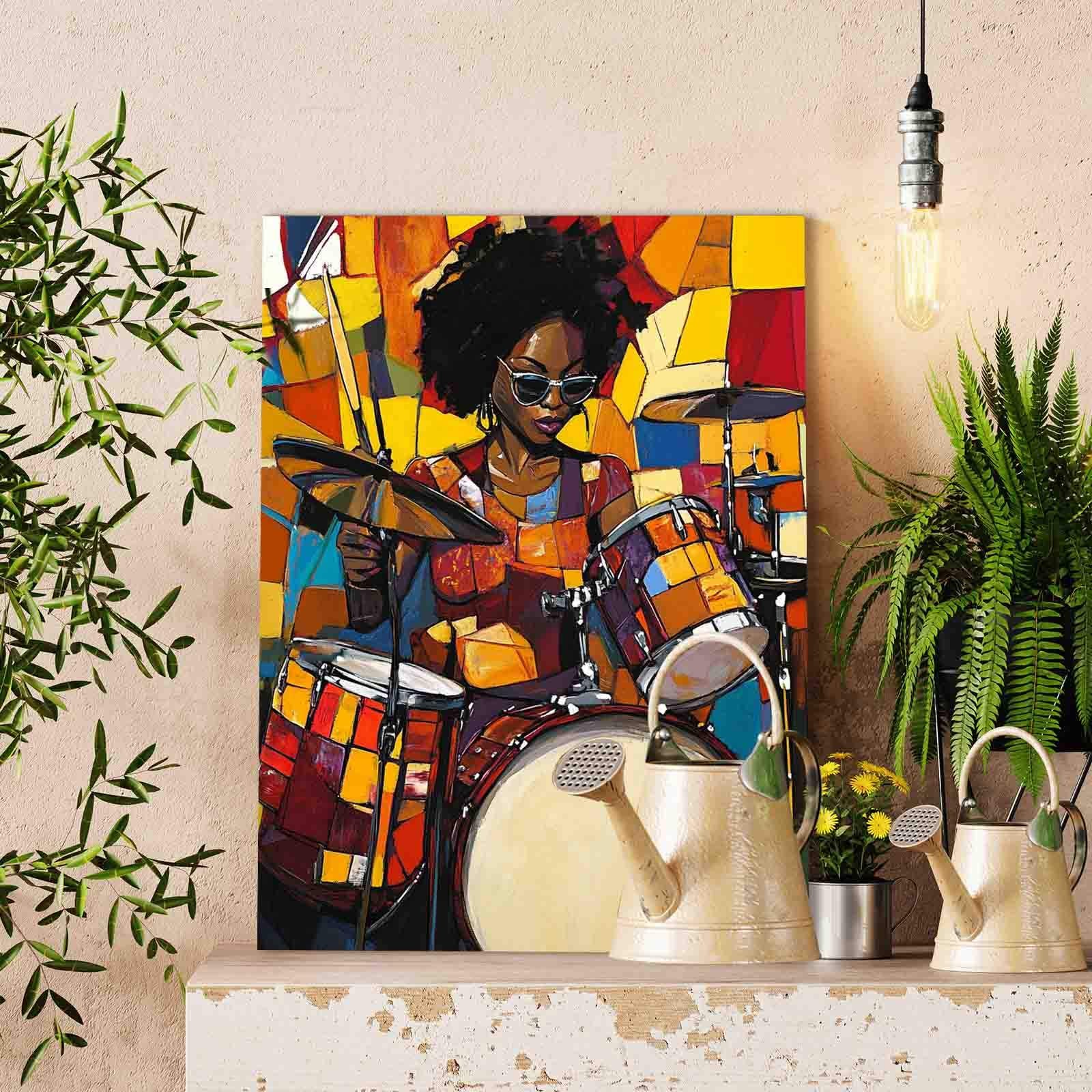 tucocoo-drummer-queen-malen-nach-zahlen-40x50-musik image 2