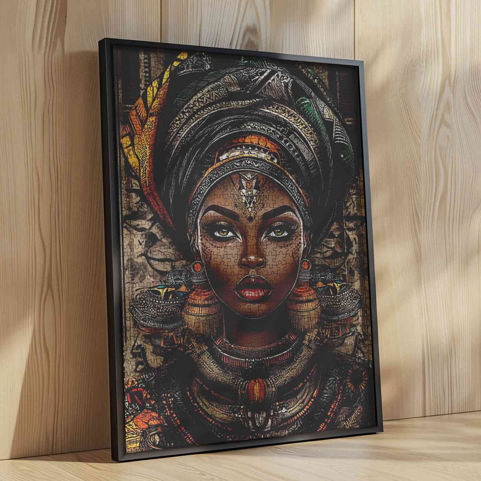 tucocoo-majestic-queen-tribal-puzzle-1000-teile-frau image 4
