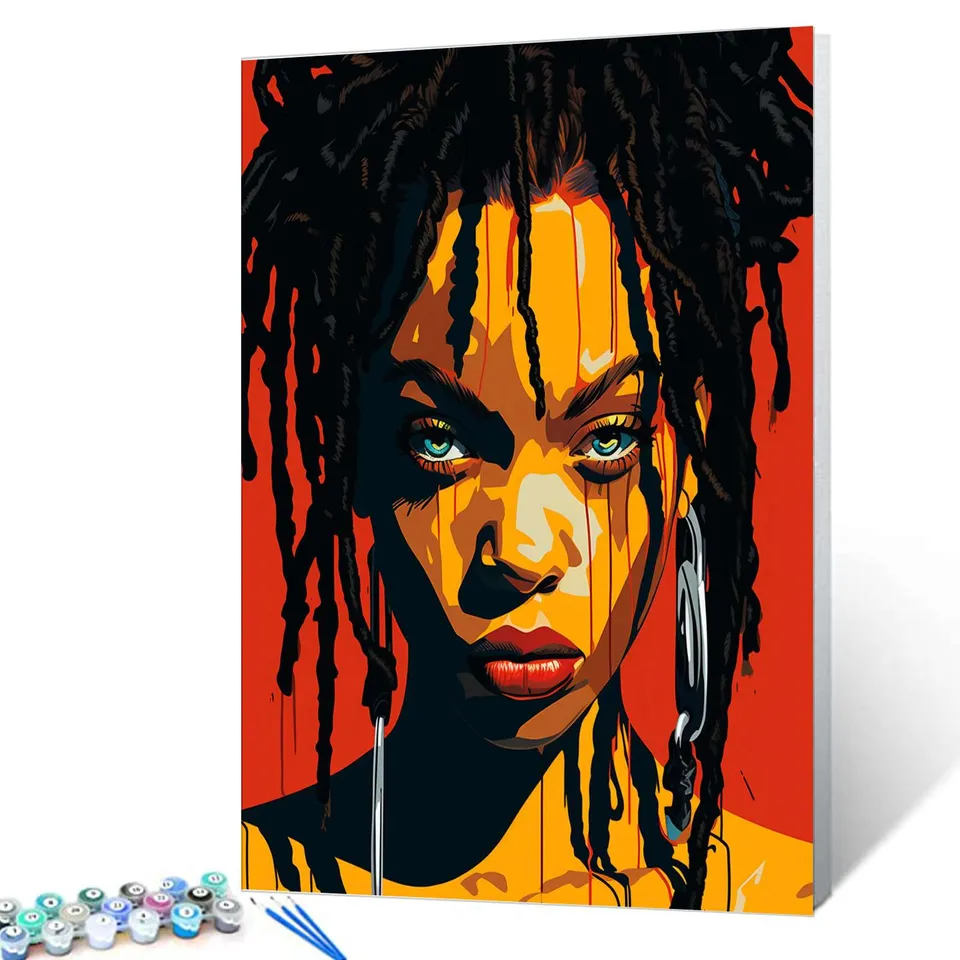 tucocoo-dreadlocks-frau-malen-nach-zahlen-40x50cm-portrait image 1