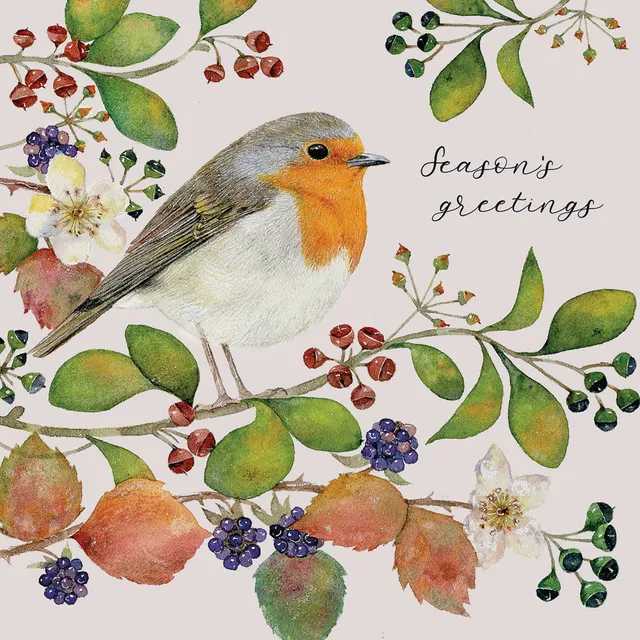 otter-house-christmas-robin-weihnachtskarte-charity-rotkehlchen image 1
