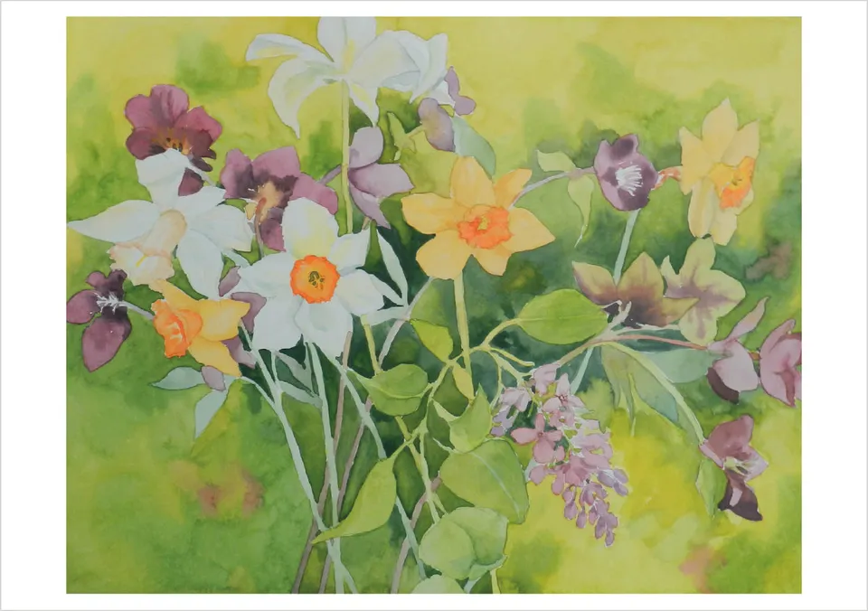 pomegranate-birthday-cards-molly-hashimoto-daffodils-geburtstagskarte-blumen image 1