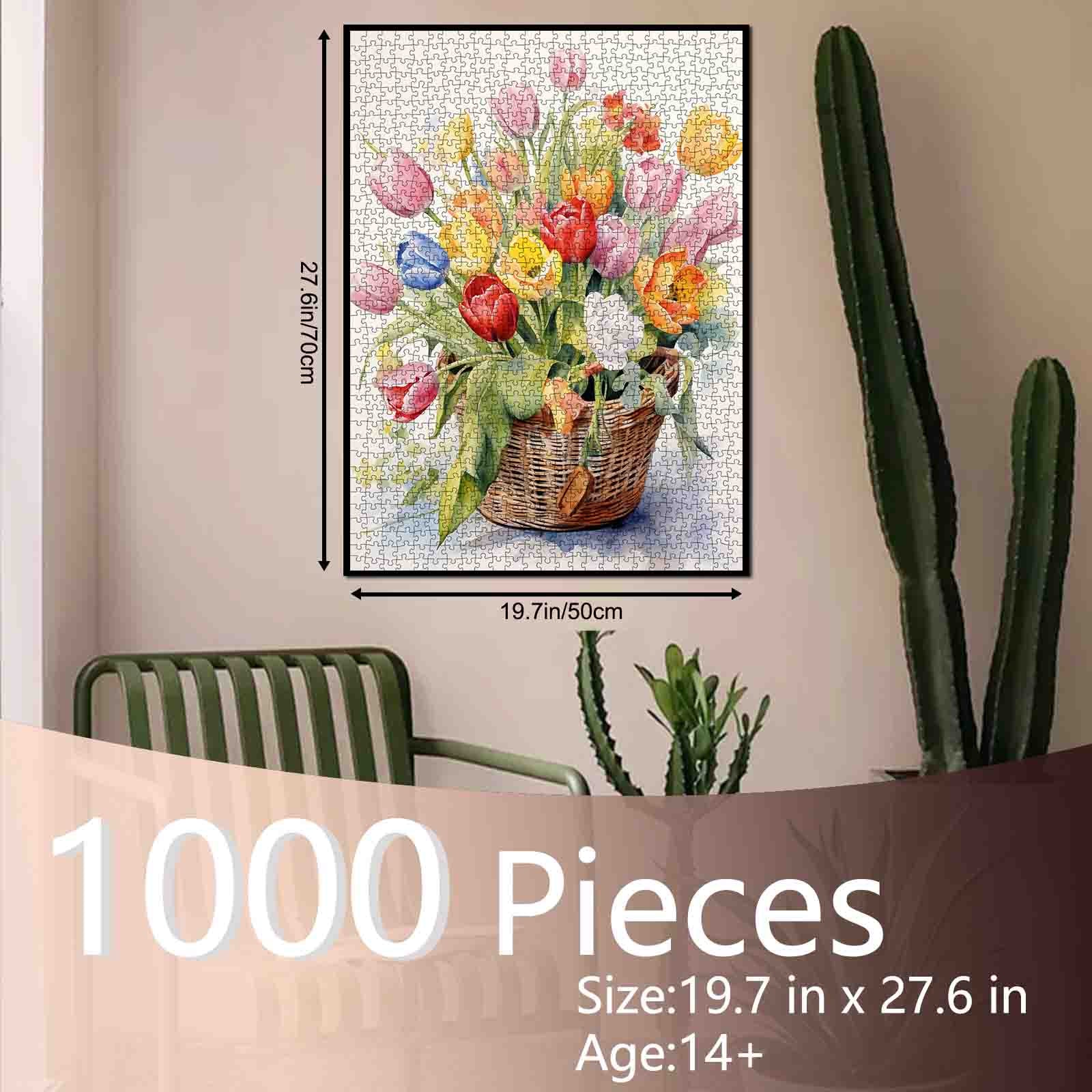 tucocoo-spring-tulip-basket-puzzle-1000-teile-tulpen image 5