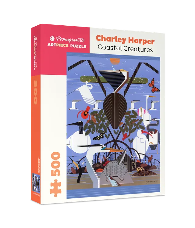 pomegranate-charley-harper-coastal-creatures-puzzle-500-teile image 1