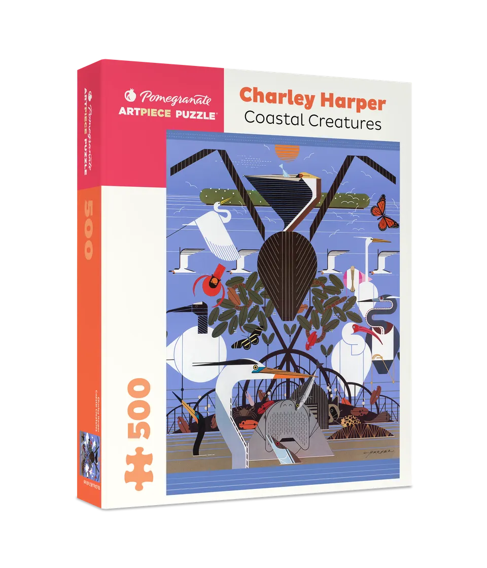 pomegranate-charley-harper-coastal-creatures-puzzle-500-teile image 1
