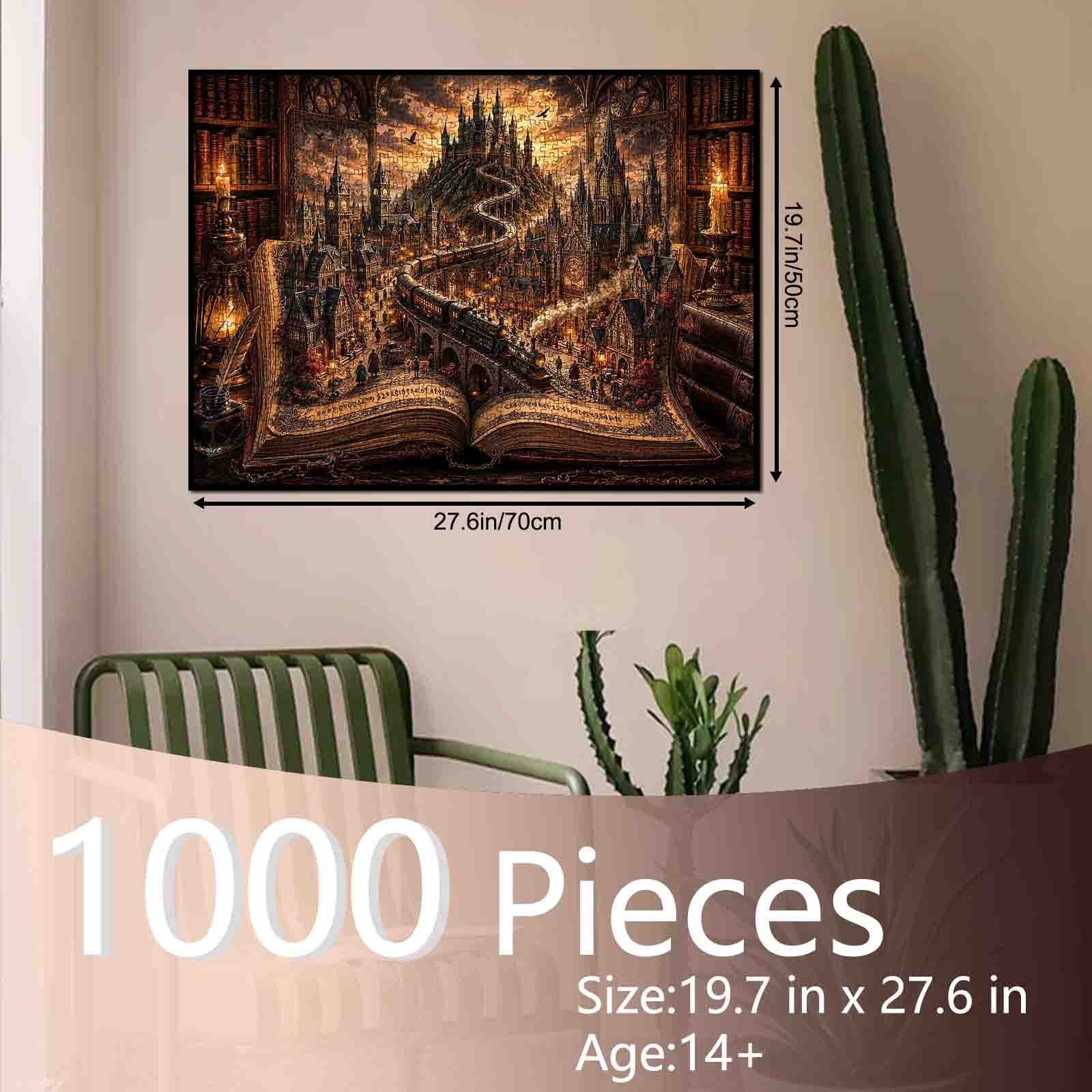 tucocoo-gothic-storybook-train-puzzle-1000-teile-landschaft image 5