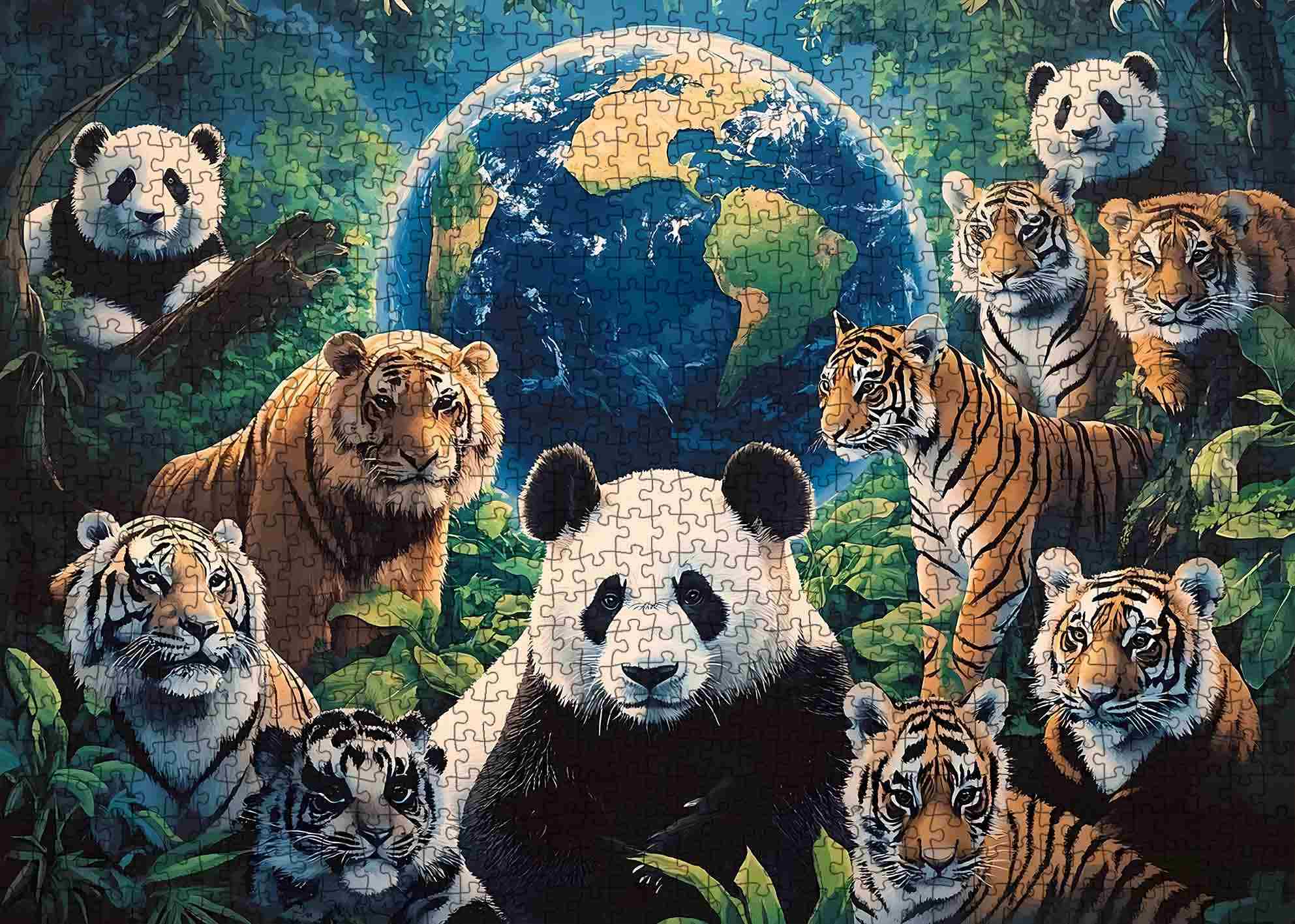 tucocoo-wildlife-guardians-puzzle-1000-teile-tiermotiv-dschungel image 2