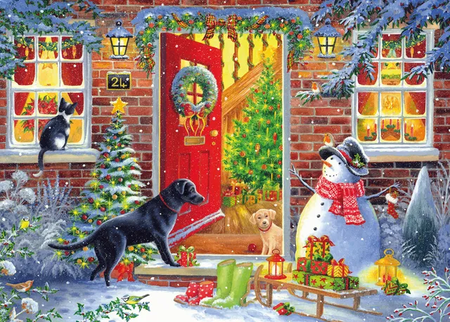 otter-house-come-out-to-play-dogs-trust-puzzle-1000-teile-hund image 1