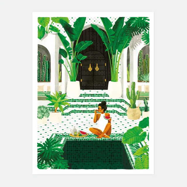 all-the-ways-to-say-medina-poster-marokko-riad-50x70-cm image 1