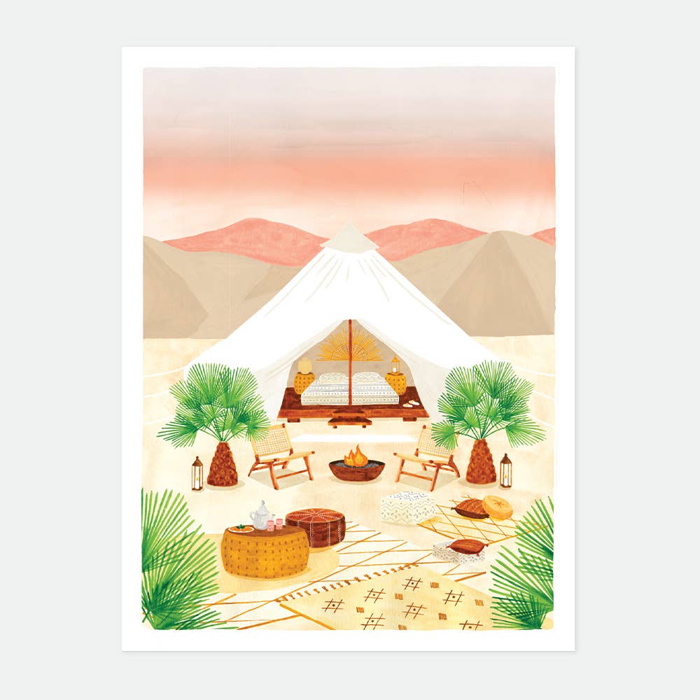 all-the-ways-to-say-glamping-poster-natur-zelte-m-29-7x39-7cm image 1